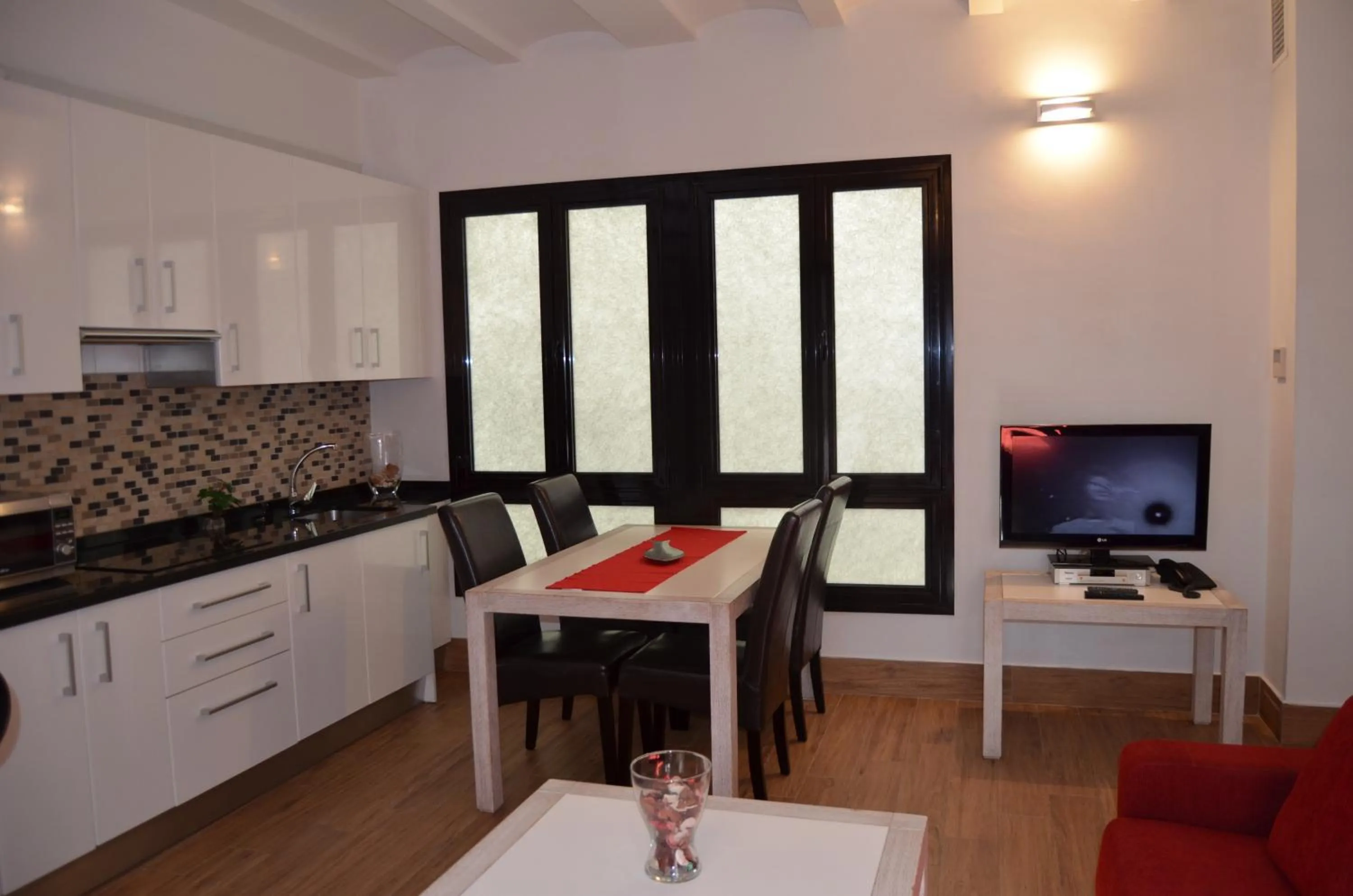 Kitchen or kitchenette in Apartamentos Coronado