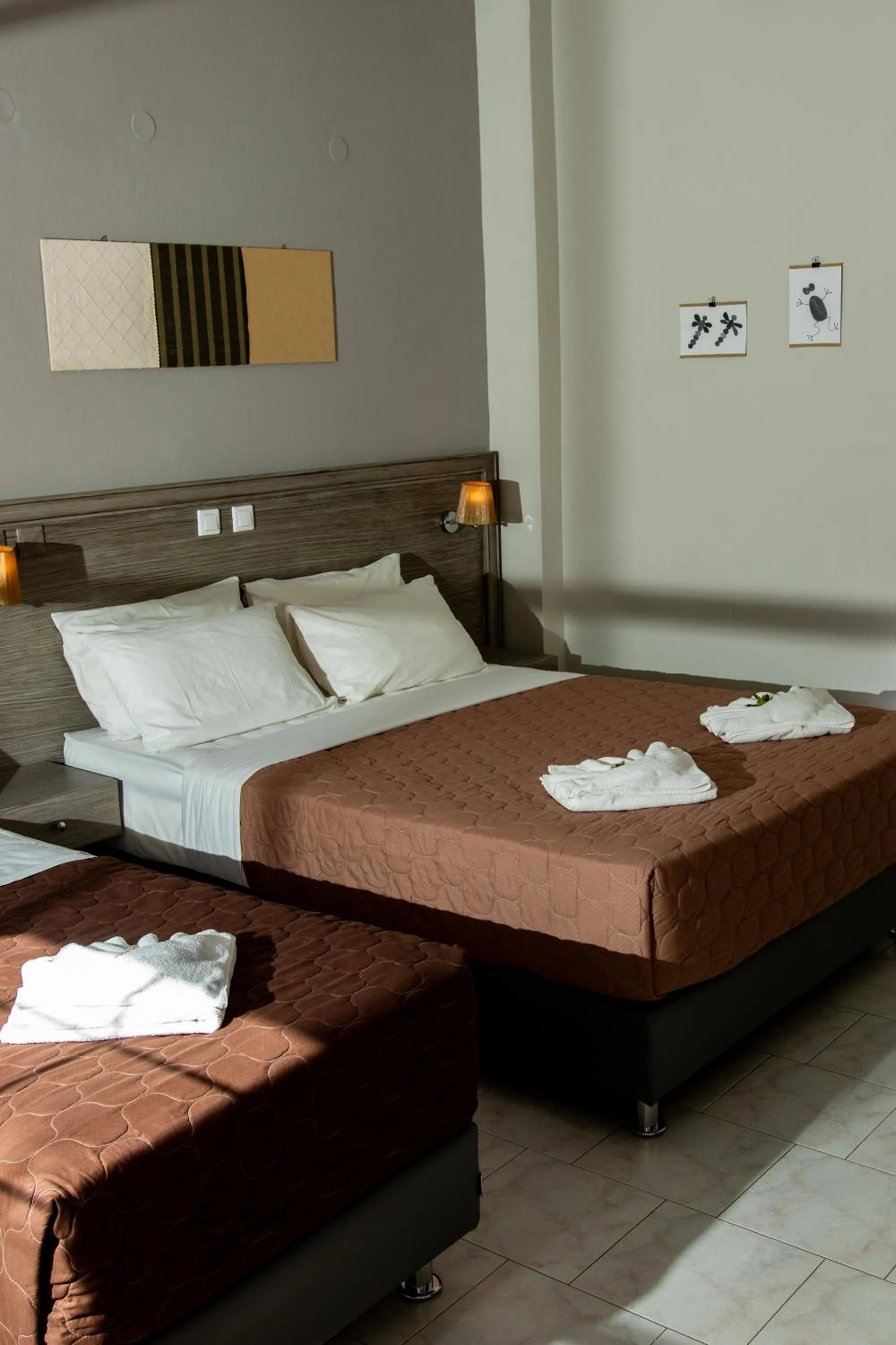 Bed in Anna Katerina Apartments