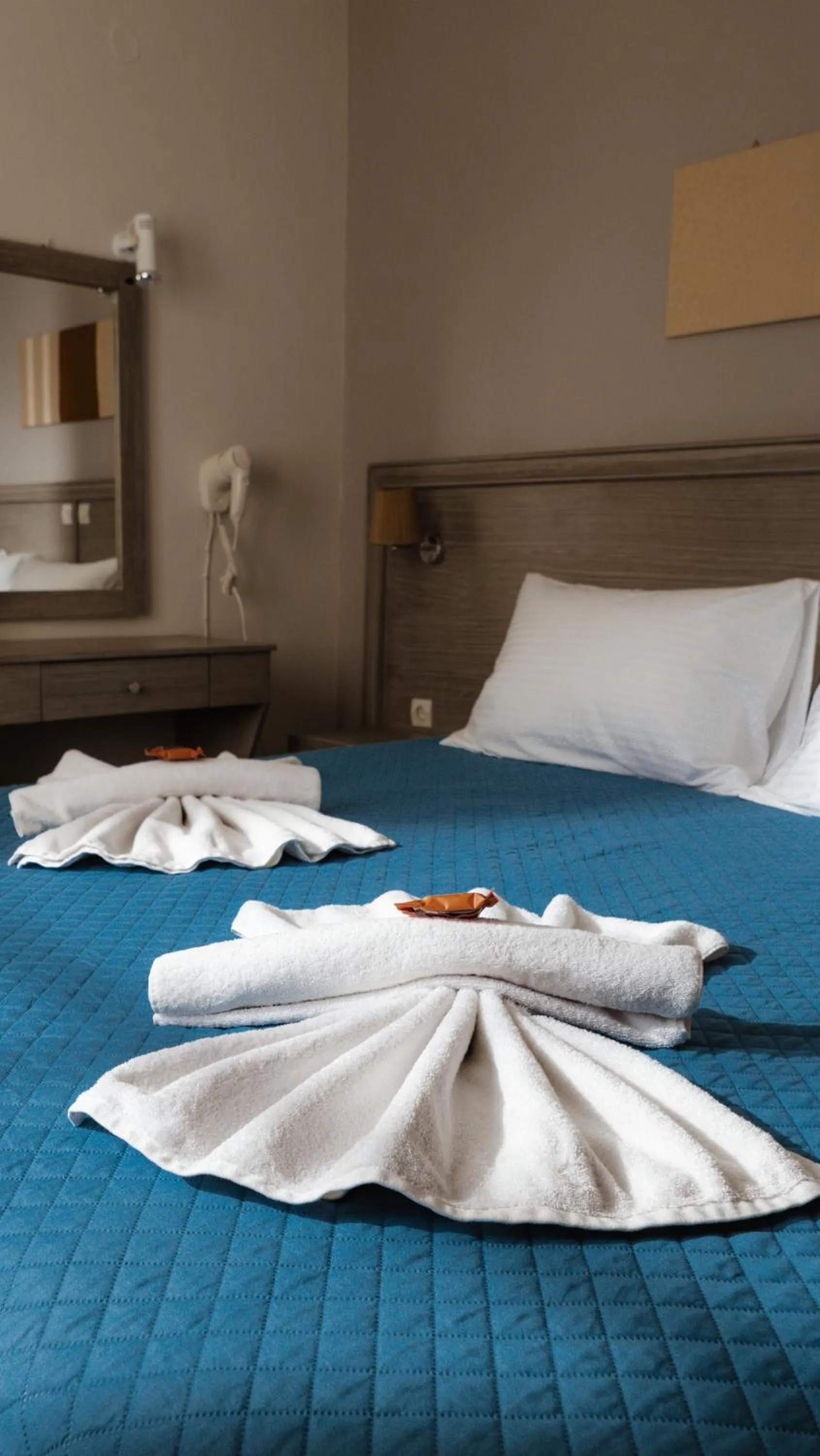 Bed in Anna Katerina Apartments