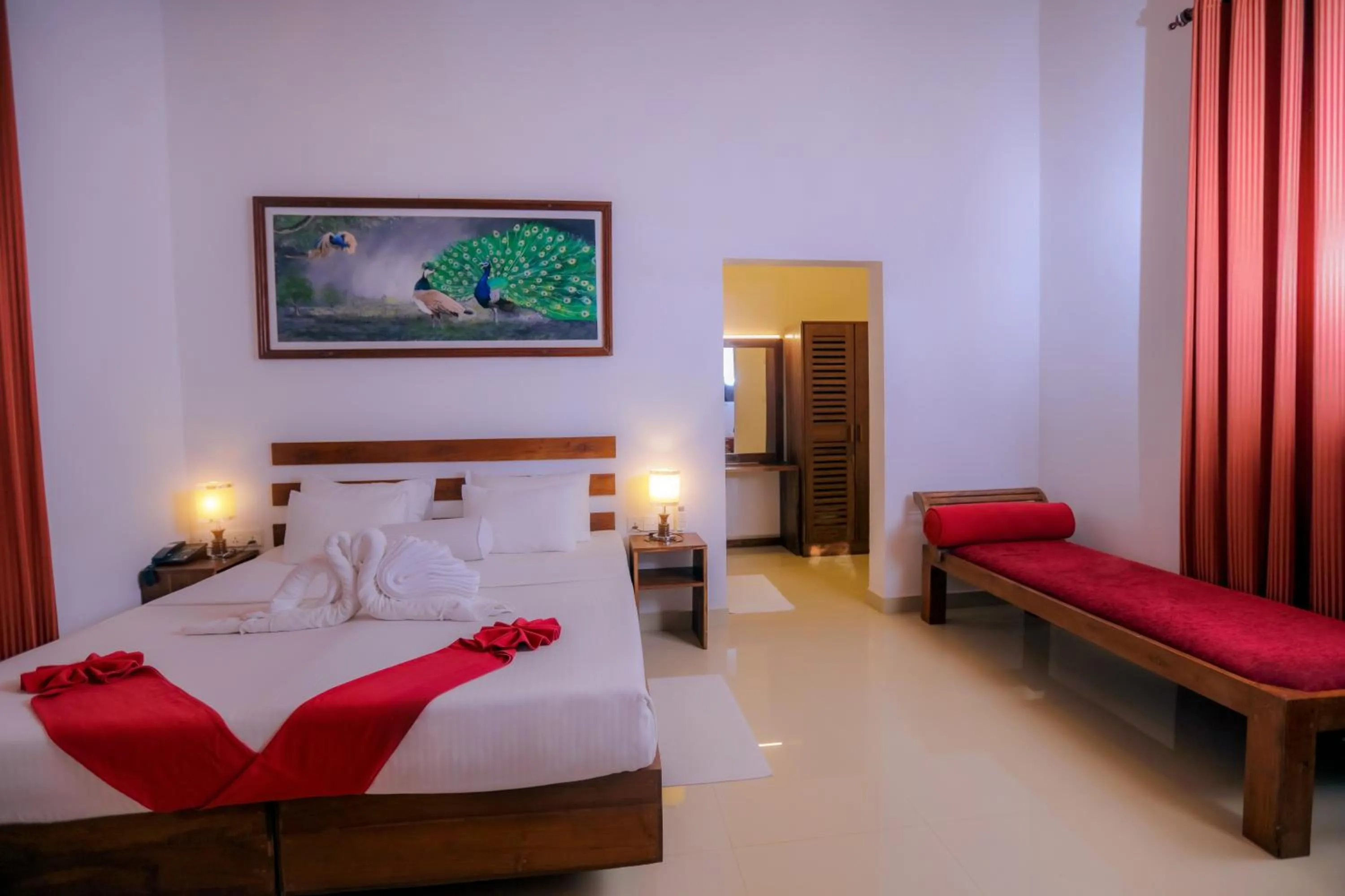 Bed in Sigiri Asna Nature Resort