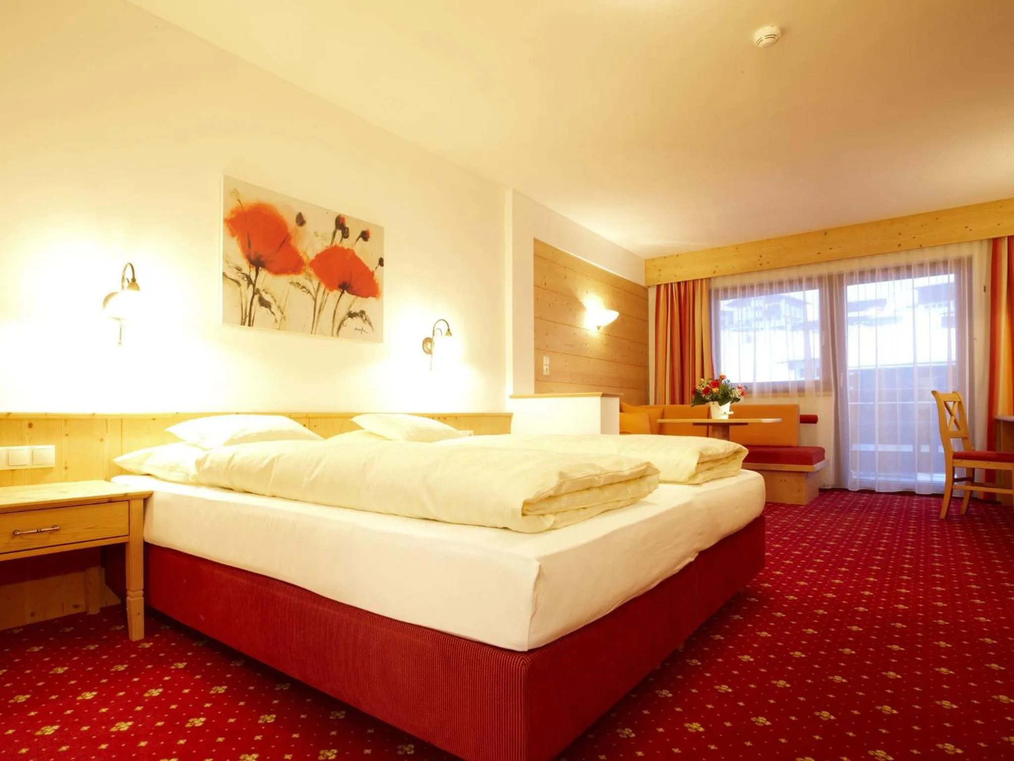 Bed in Alpengasthof Grüner, Ski In & Ski Out