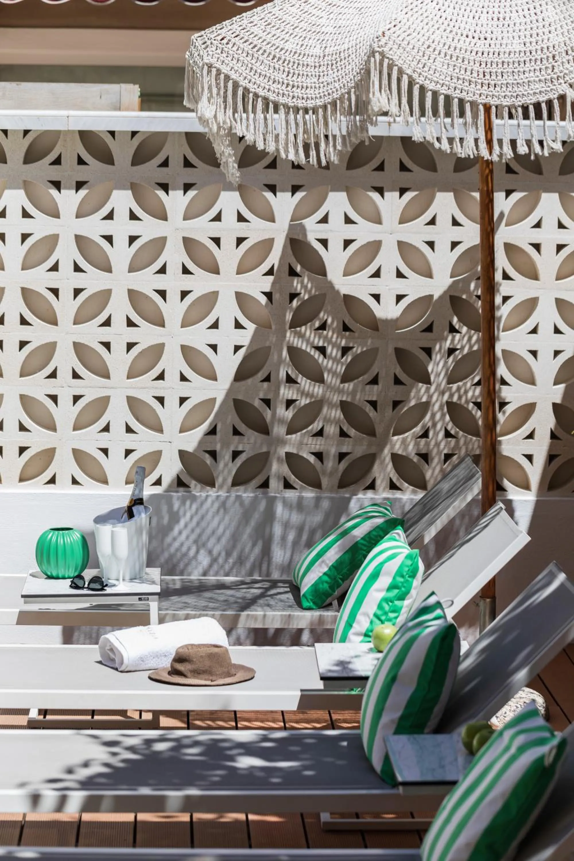 sunbed in Eliza Hotel by Panel Hospitality