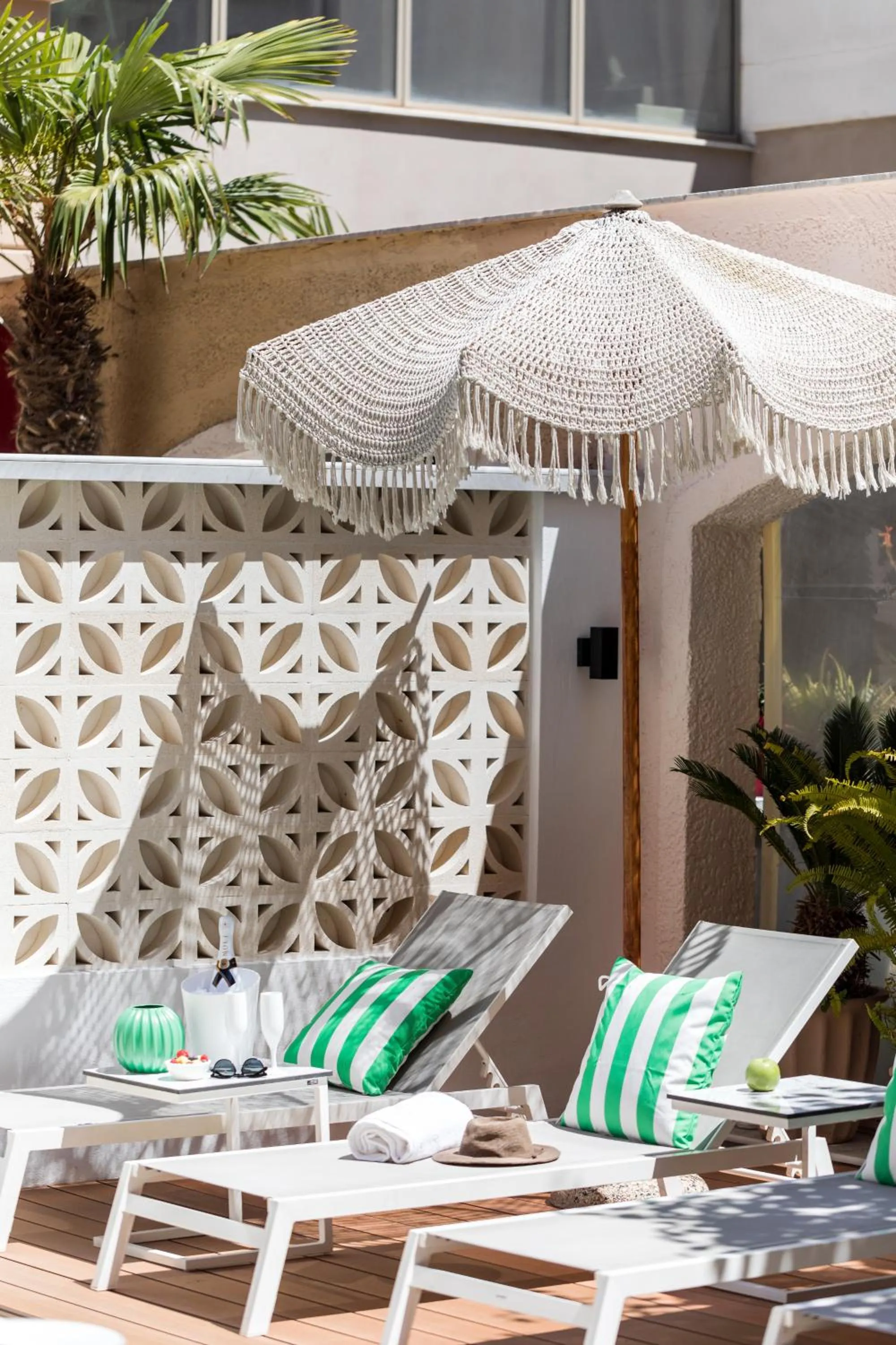 sunbed in Eliza Hotel by Panel Hospitality