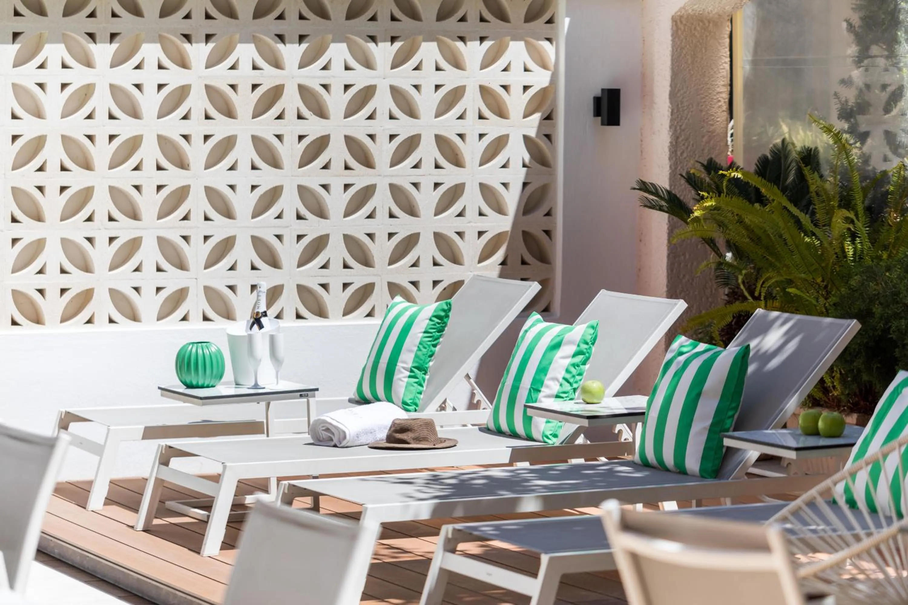 sunbed in Eliza Hotel by Panel Hospitality