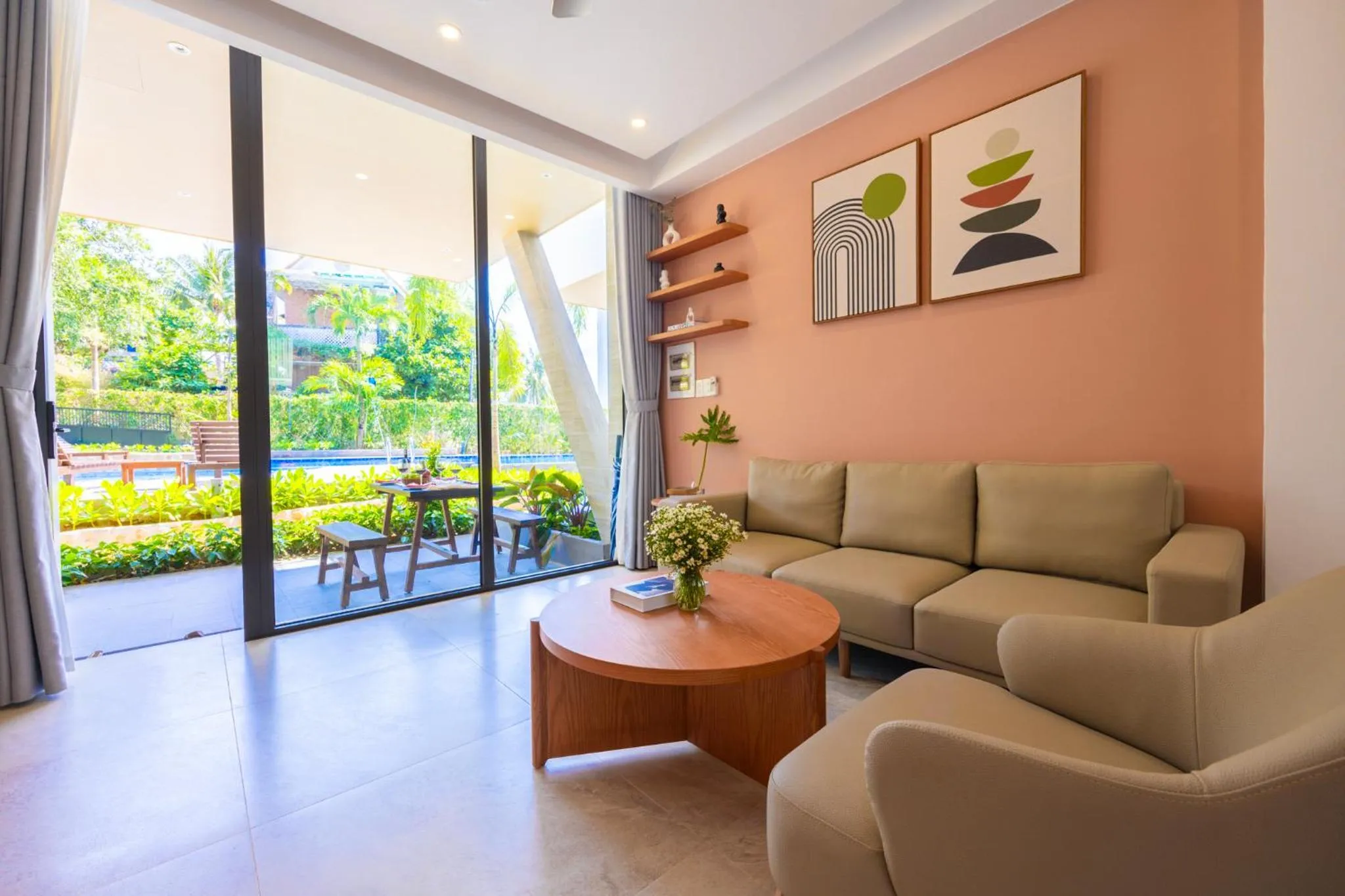 Living room in Gaia Hotel Phu Quoc