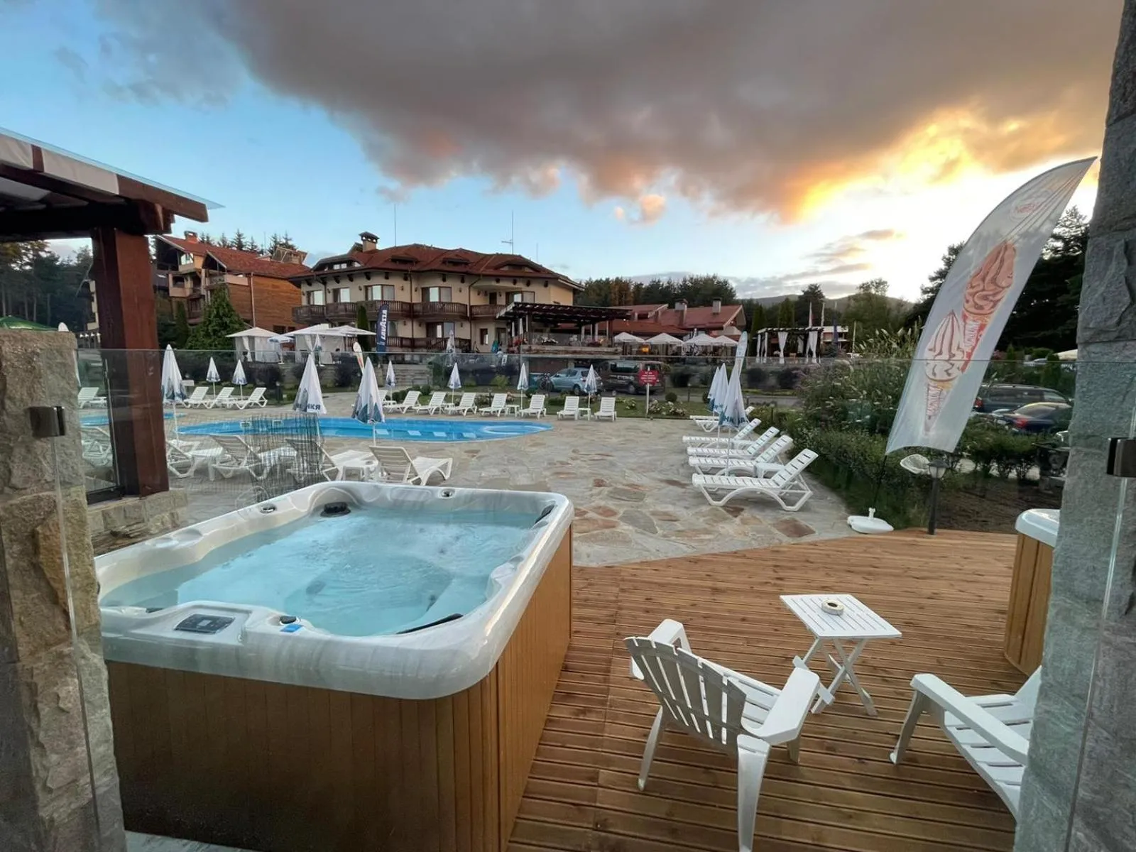 Pool view in Family Hotel Eterno