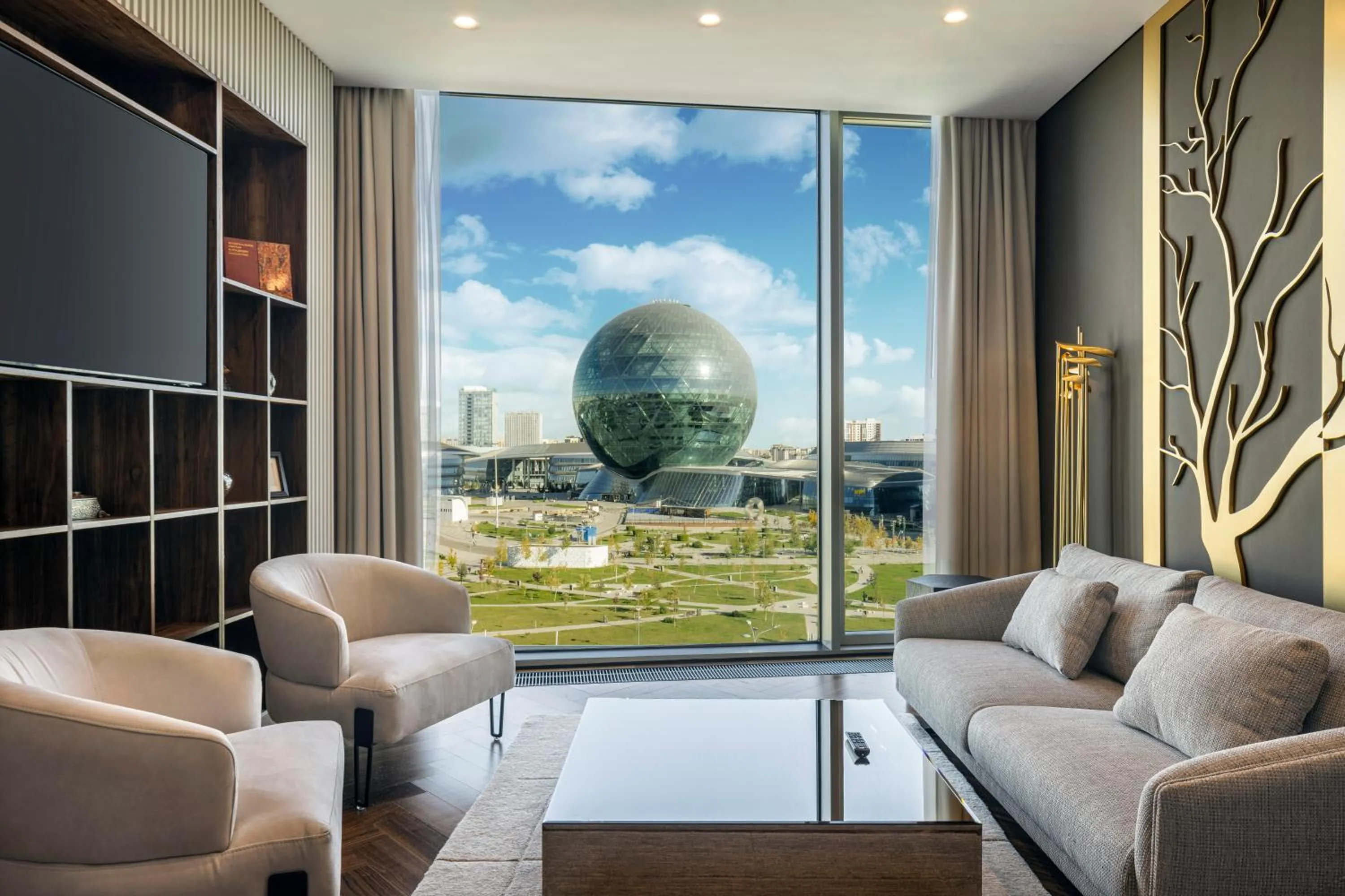 Seating area in Hilton Astana