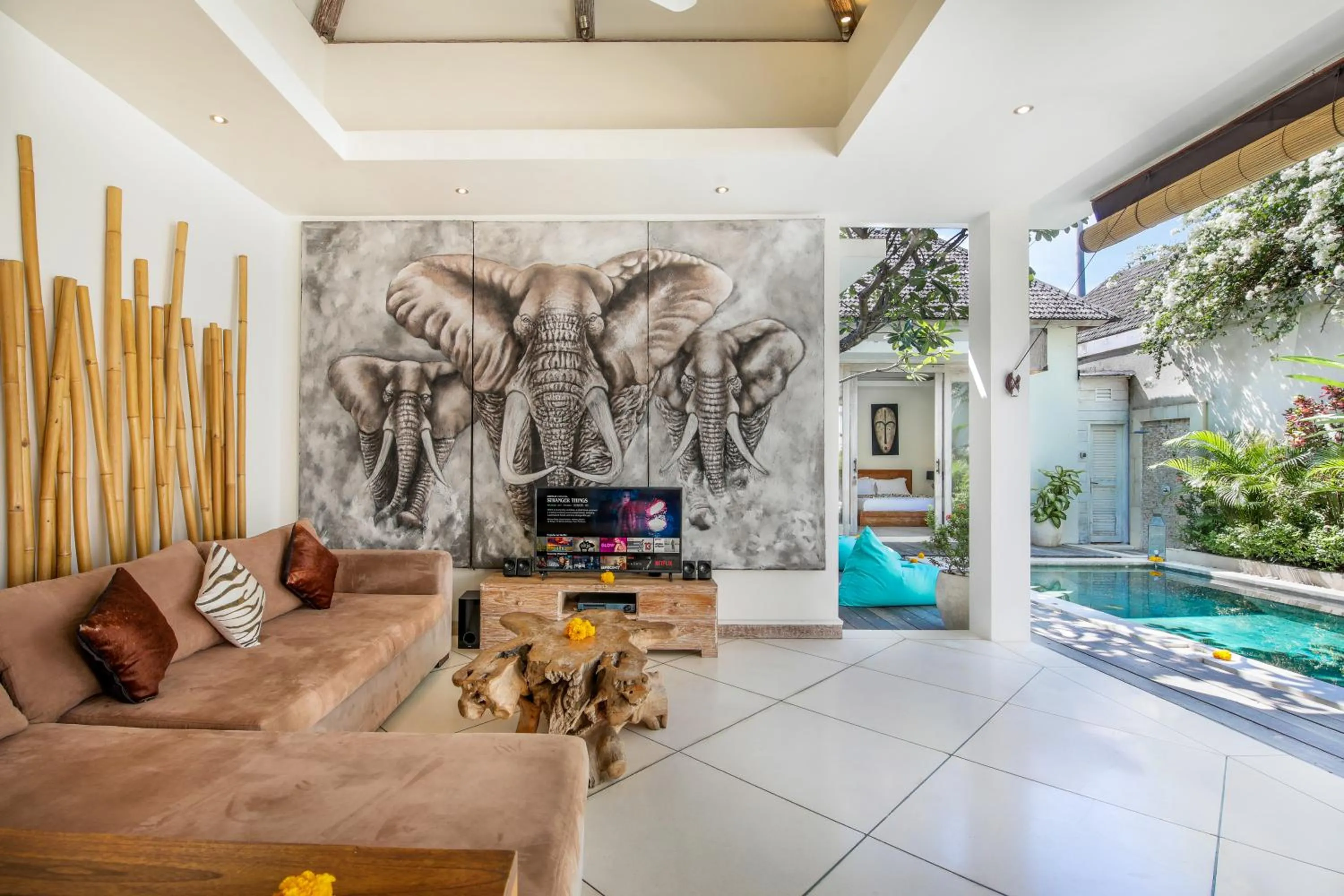 Living room in Villa Safari