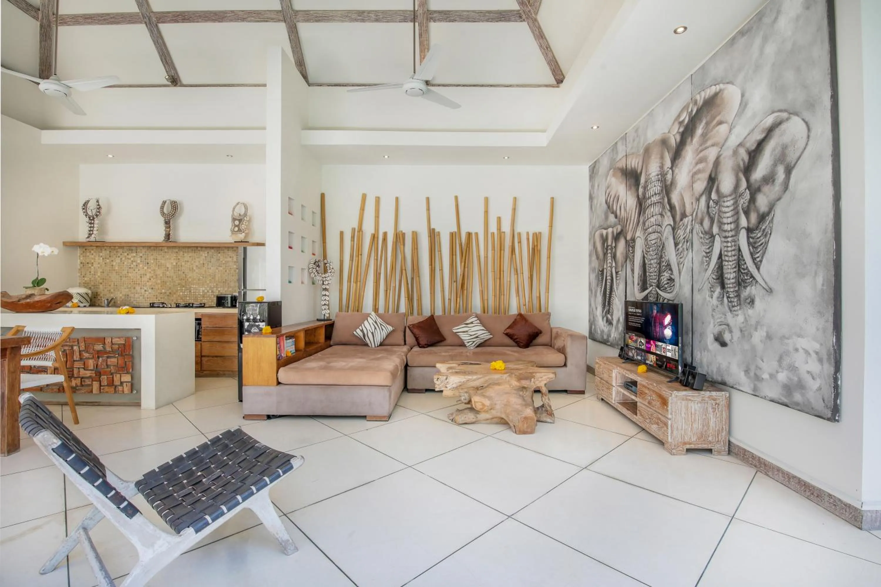 Living room in Villa Safari