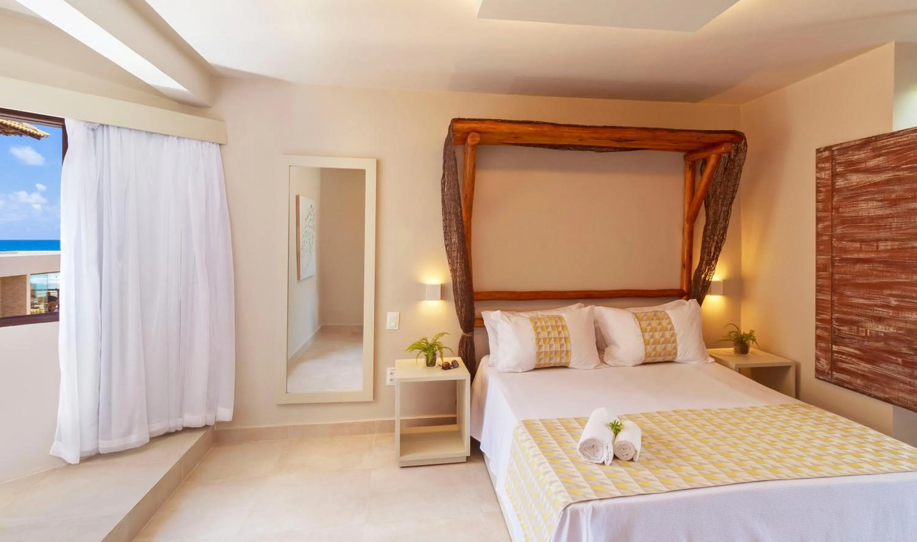 Bed in Pousada Marajuba - Adults Only