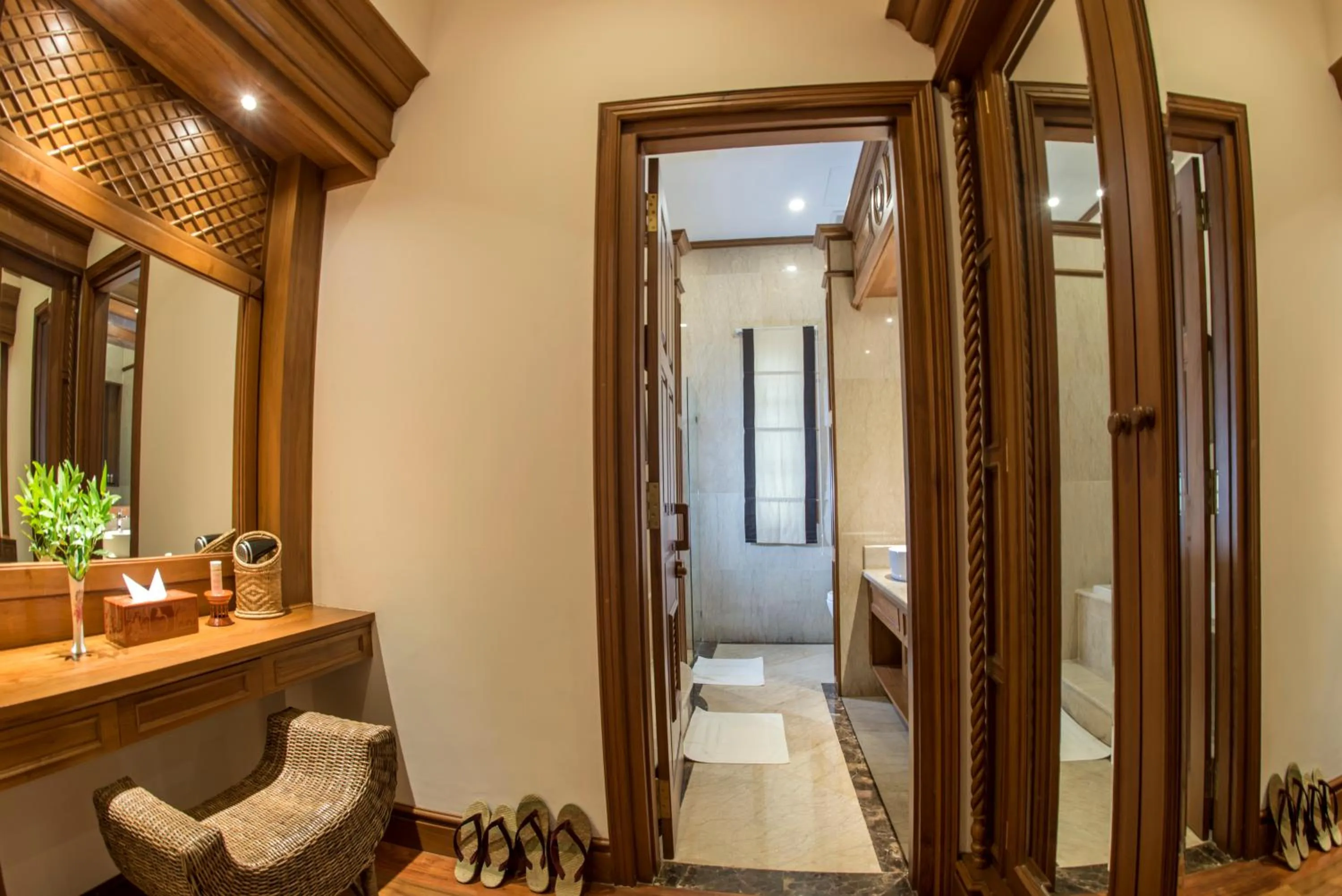 Bathroom in Heritage Bagan Hotel