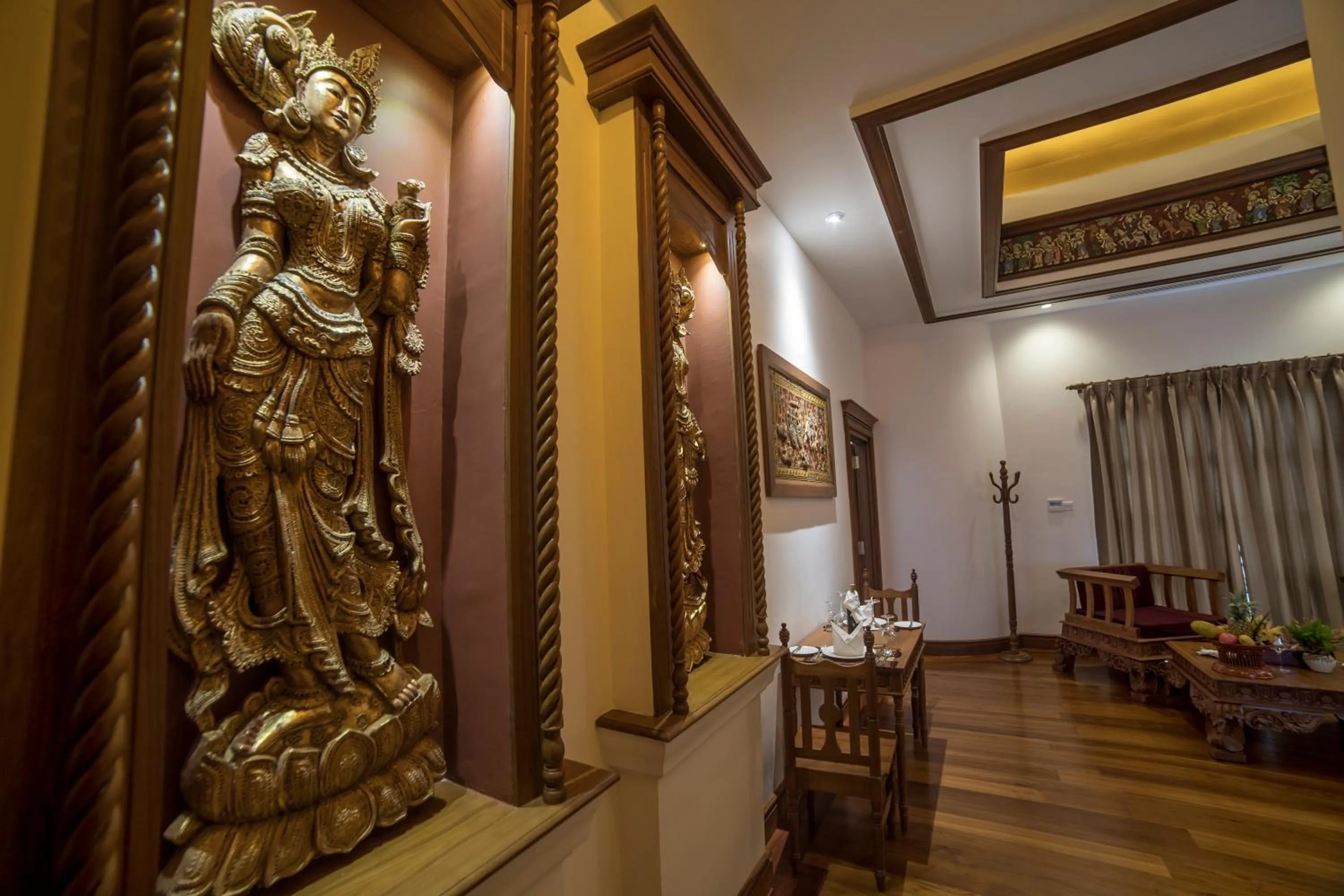 Living room in Heritage Bagan Hotel