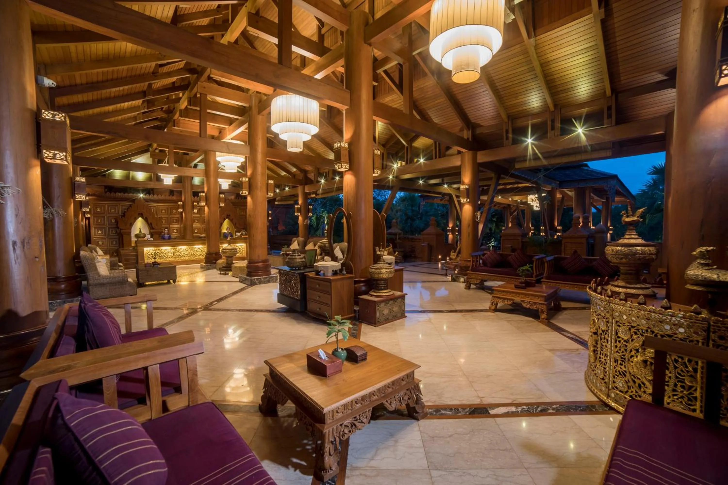 Lobby or reception in Heritage Bagan Hotel