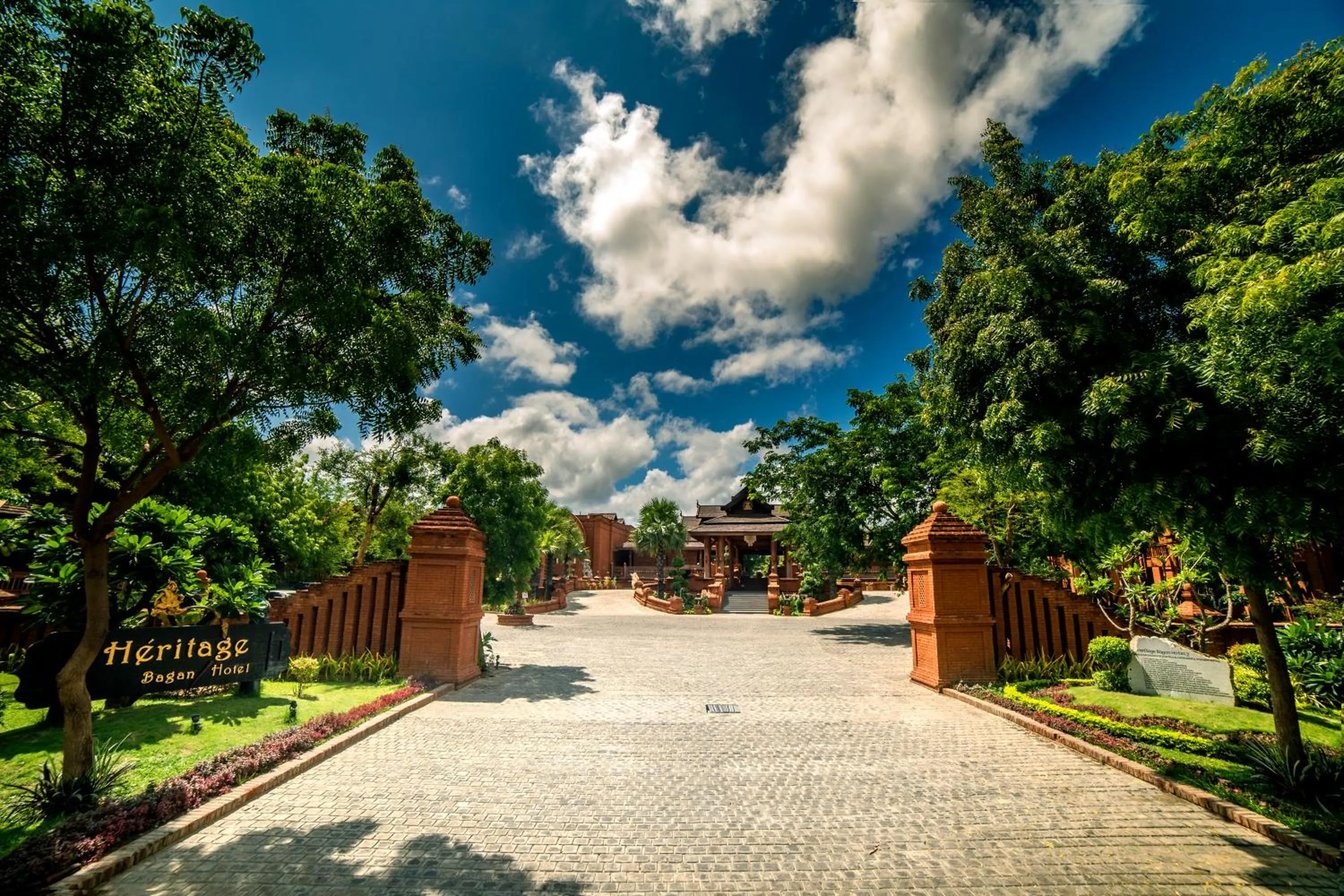 Facade/entrance in Heritage Bagan Hotel
