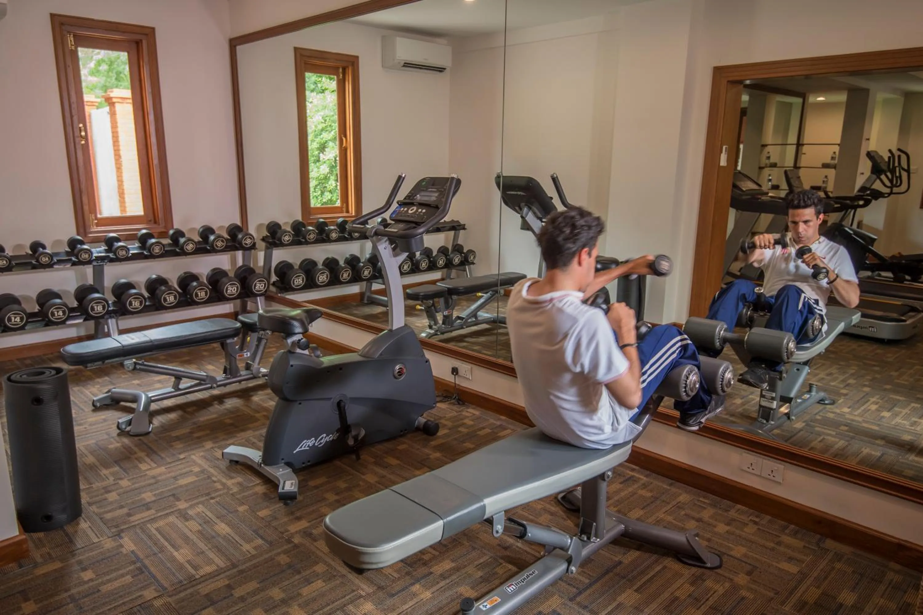 Fitness centre/facilities in Heritage Bagan Hotel