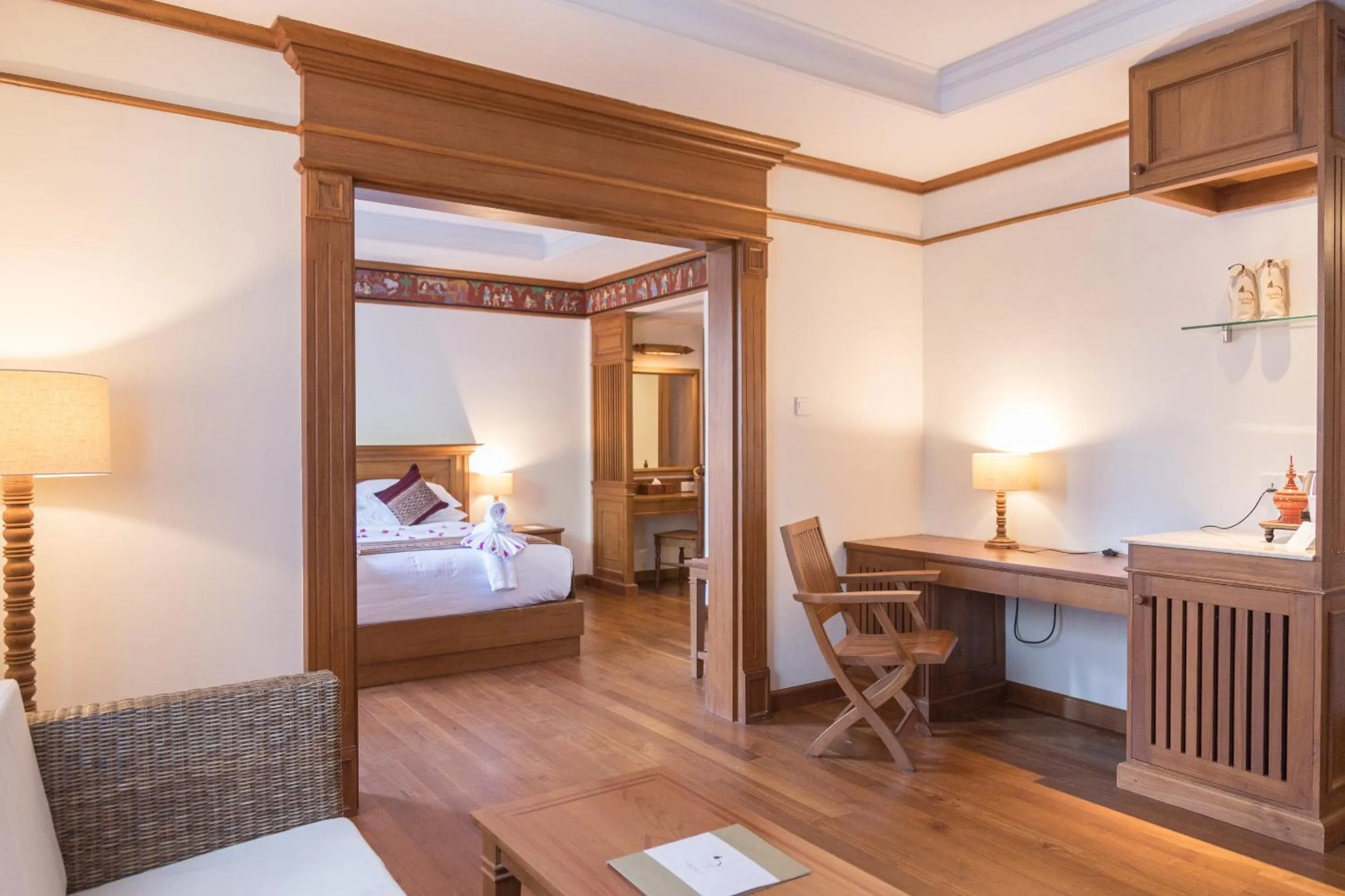 Living room in Heritage Bagan Hotel