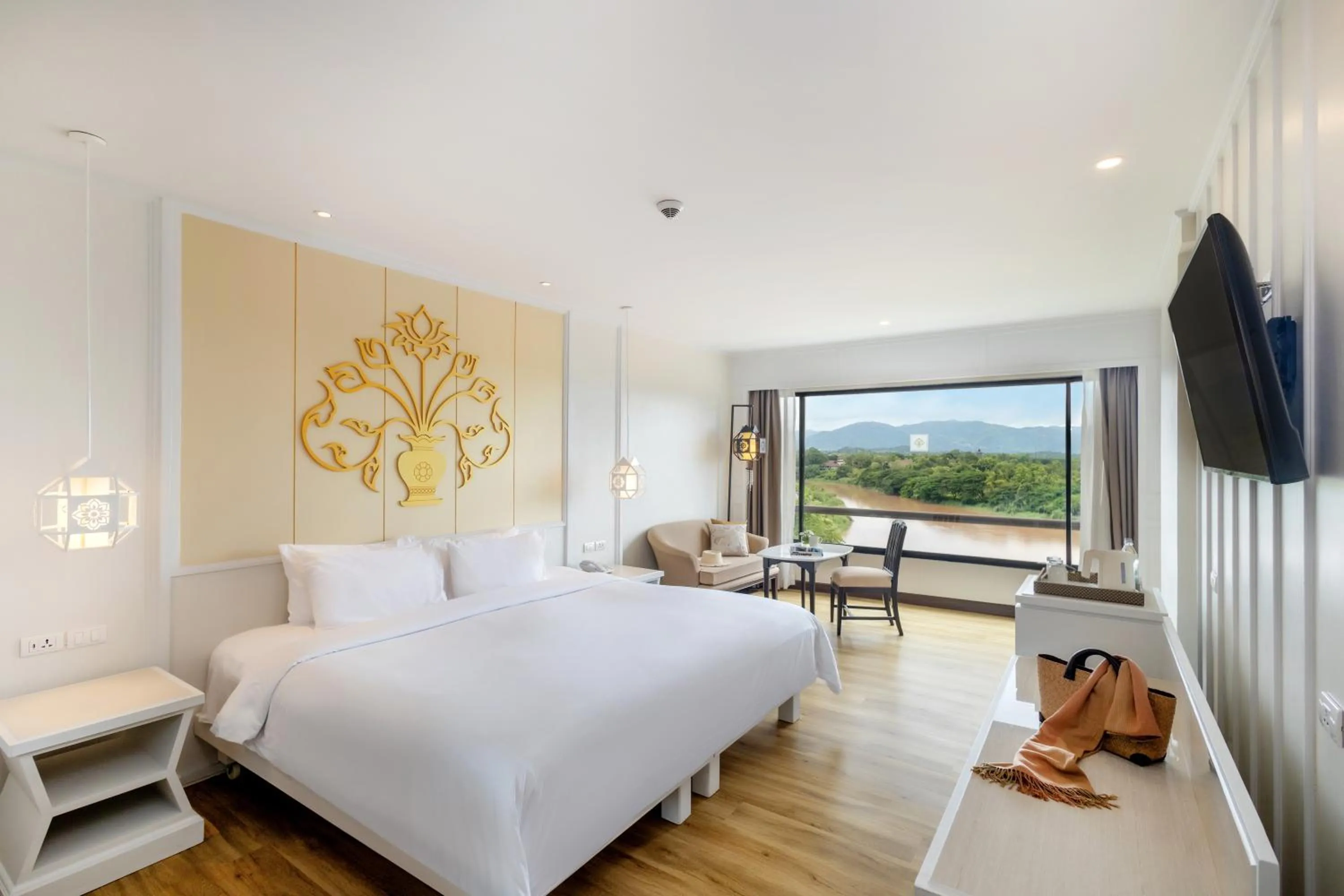 View (from property/room), Bed in The Riverie by Katathani