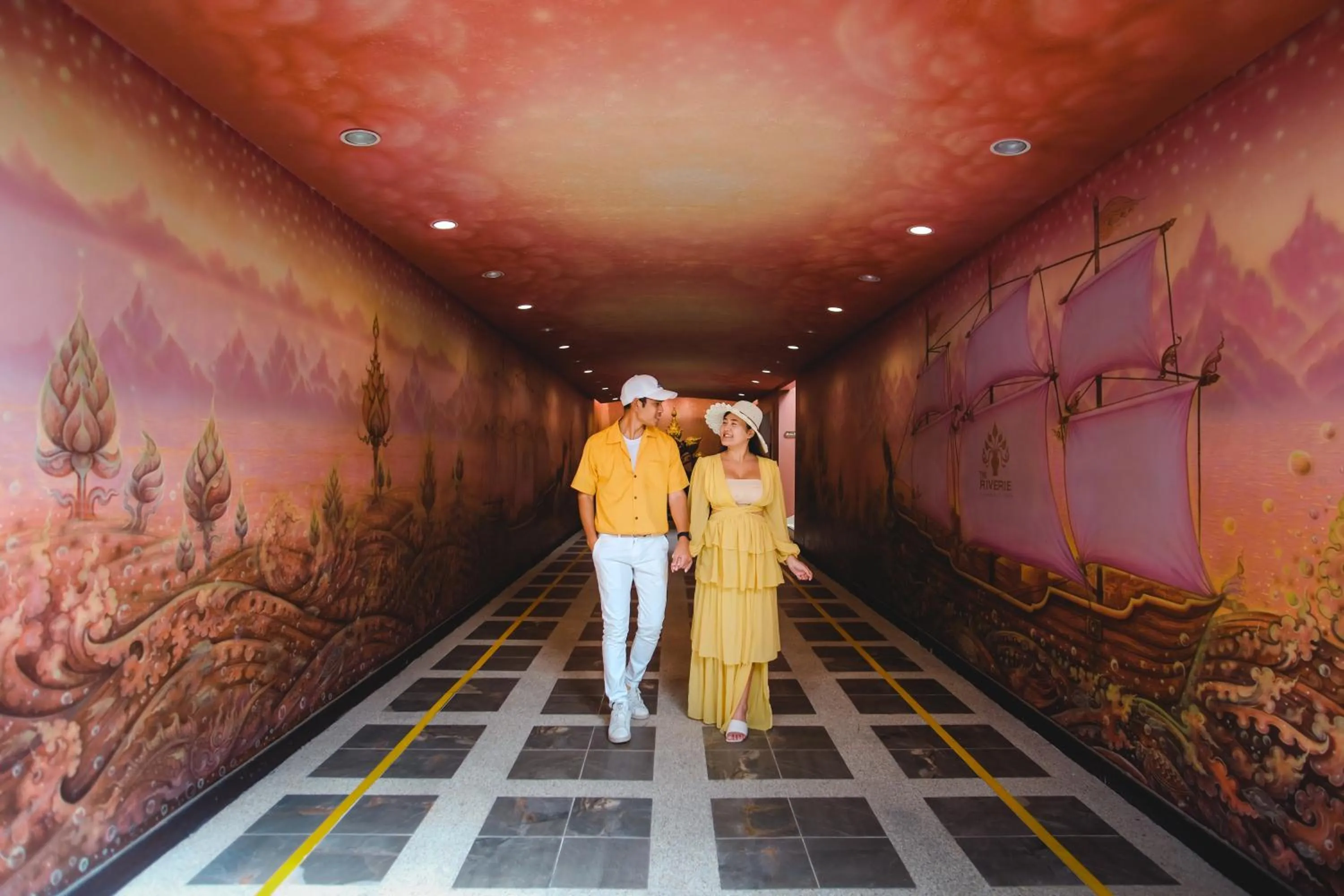 Lobby or reception in The Riverie by Katathani