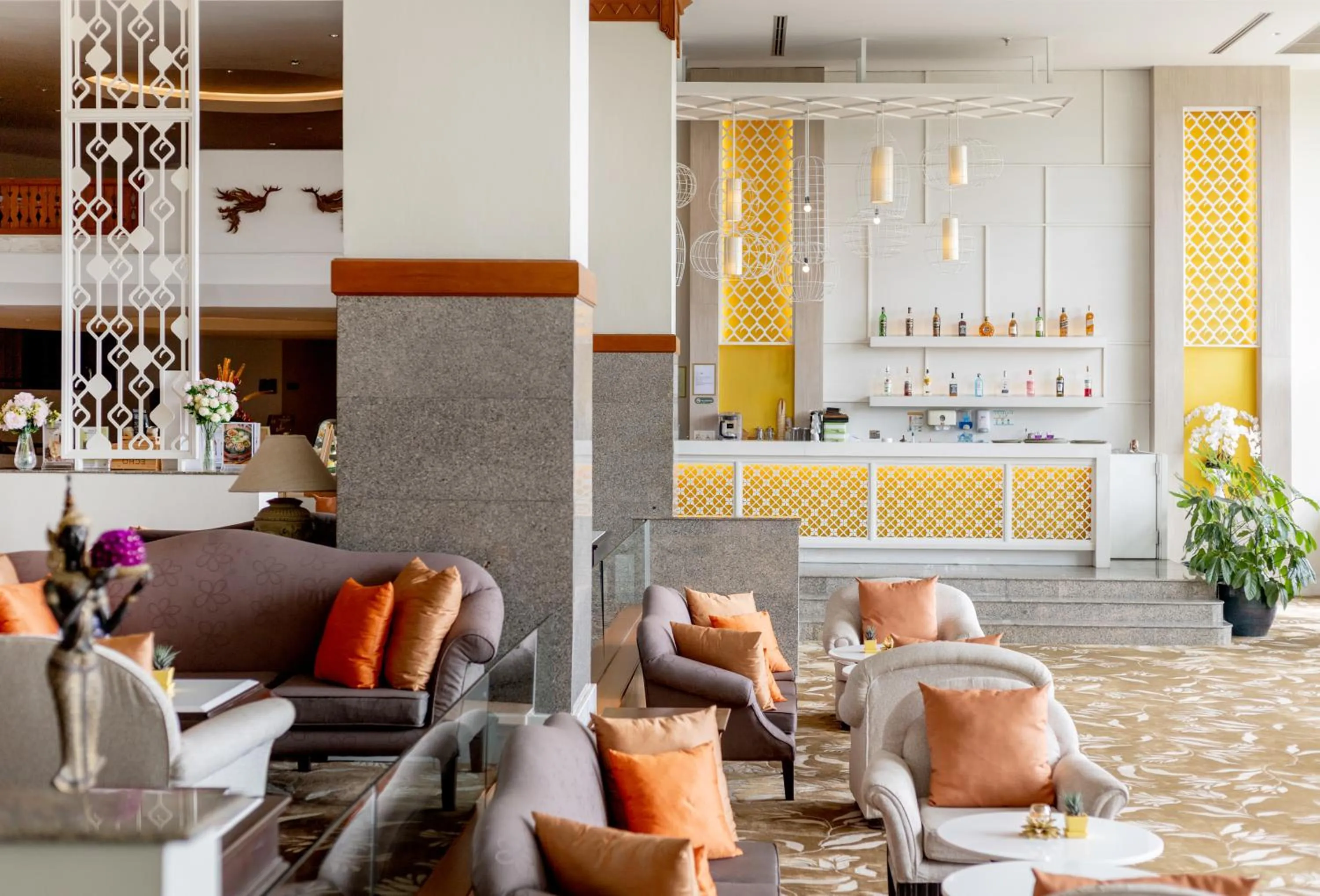 Seating area in The Riverie by Katathani