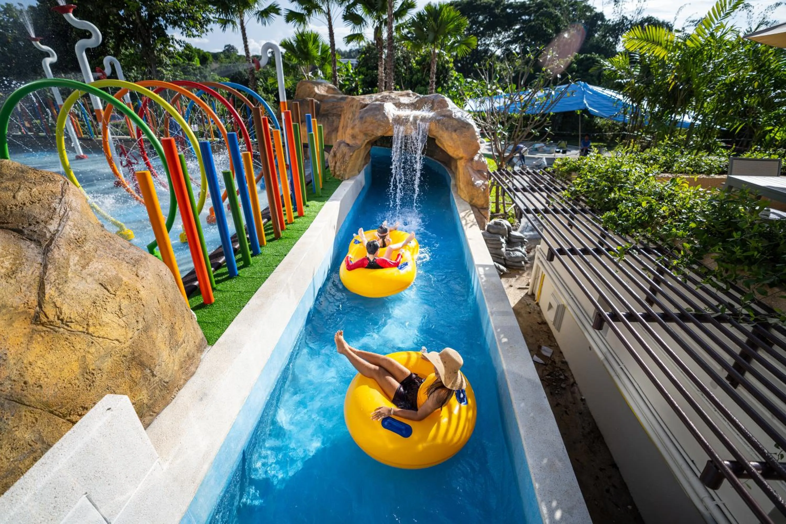 Aqua park in The Riverie by Katathani