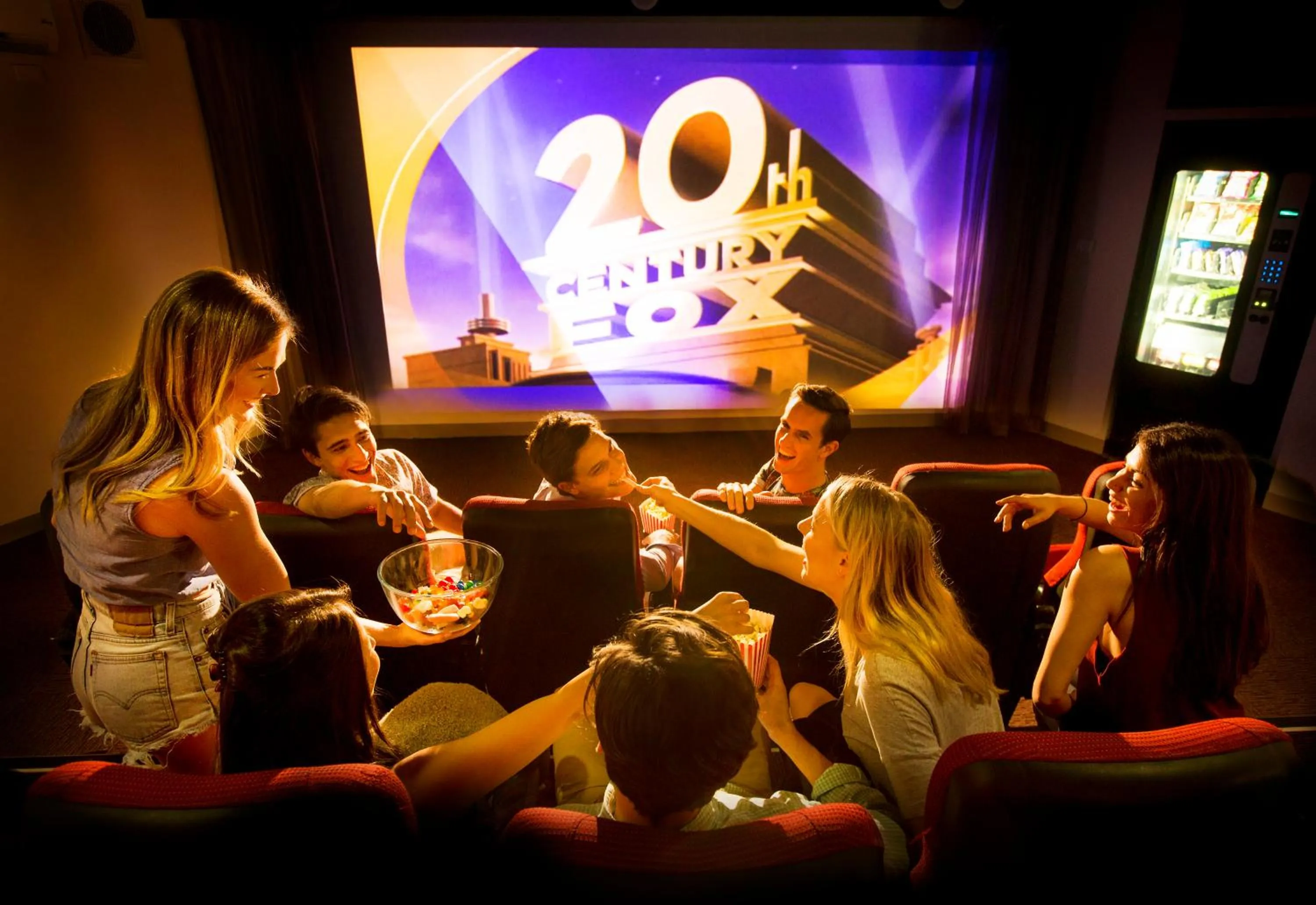 Communal lounge/ TV room in Space Hotel