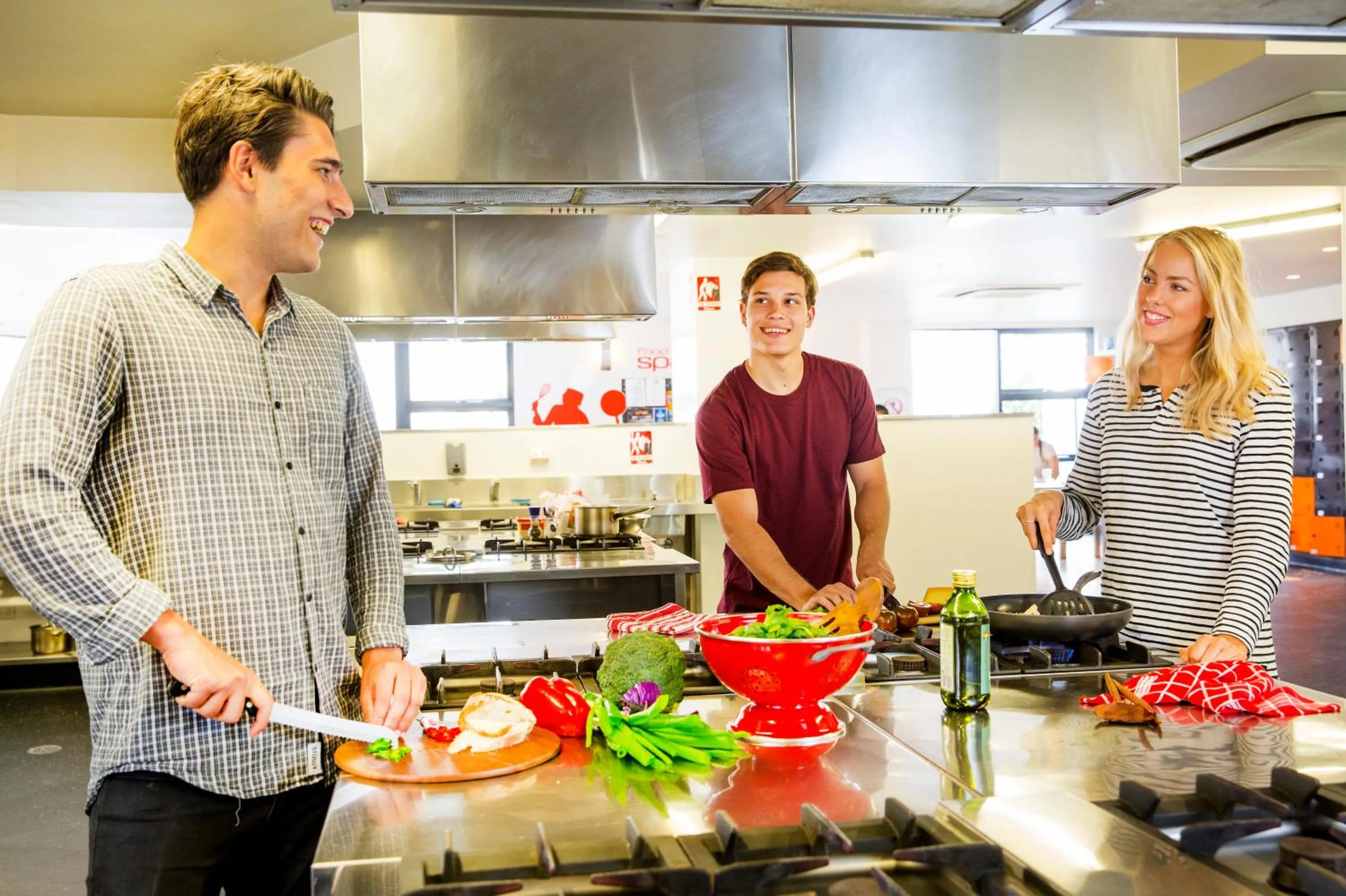 Communal kitchen in Space Hotel