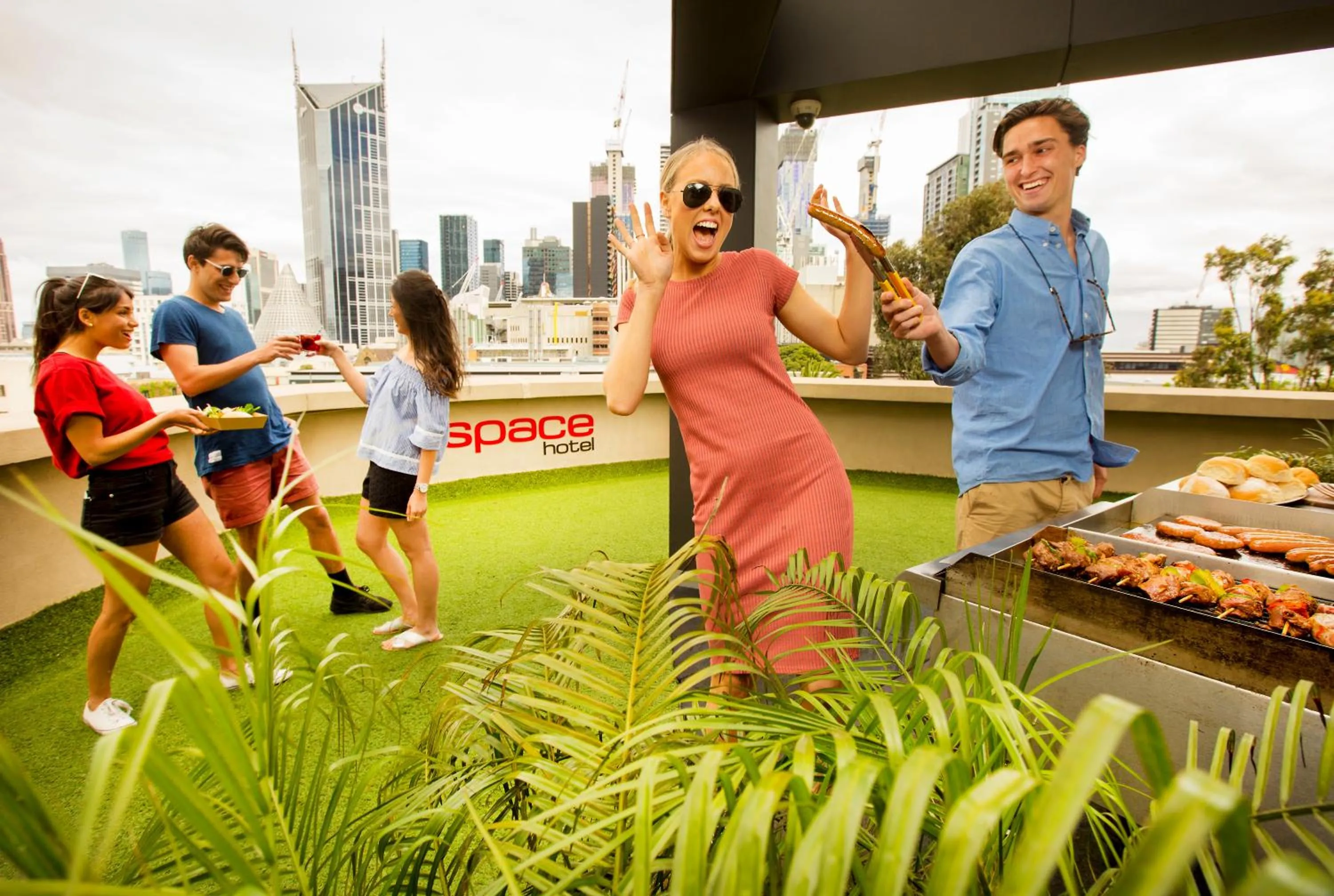 BBQ facilities in Space Hotel