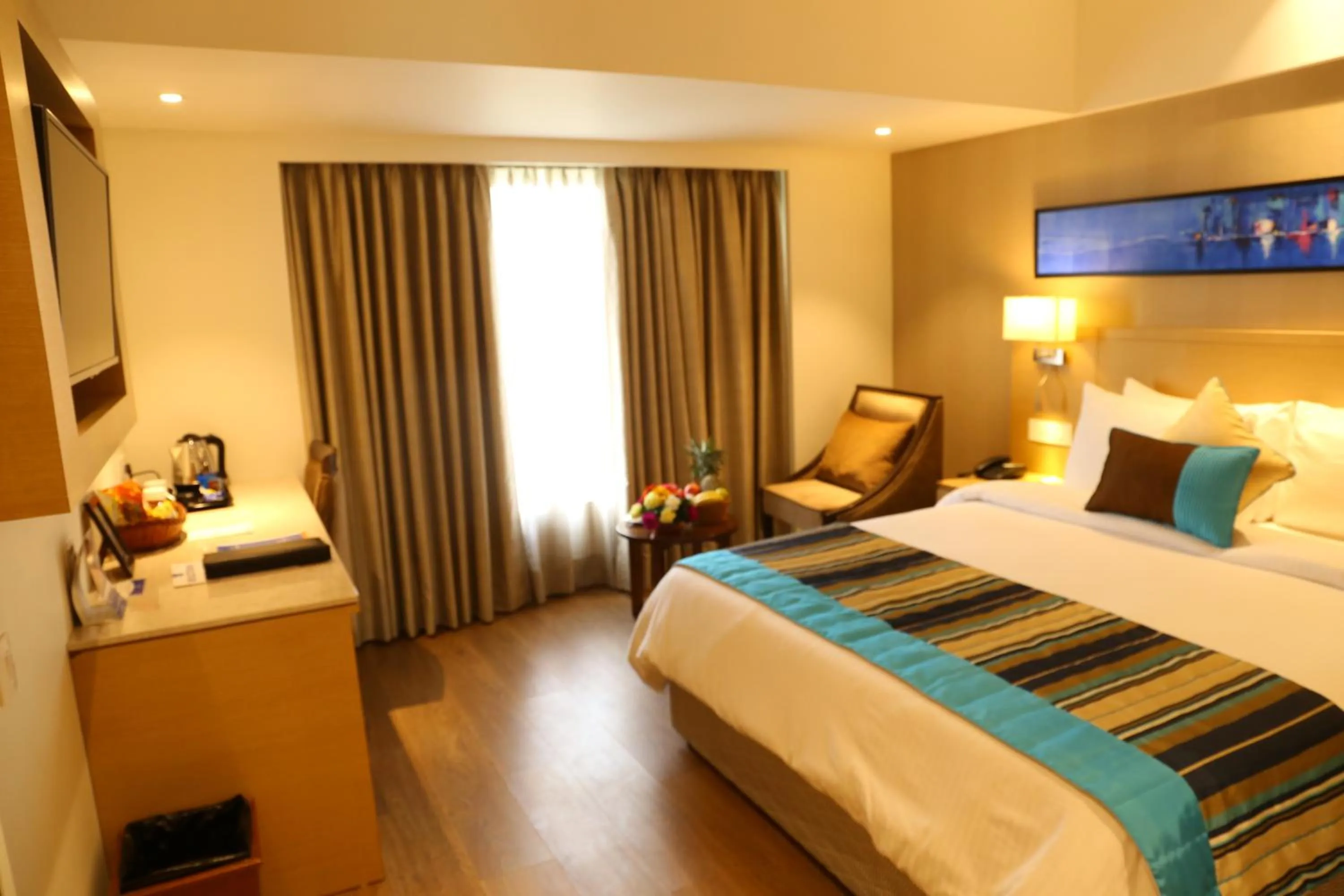 Bedroom, Bed in Sarovar Portico Rivera Ahmedabad