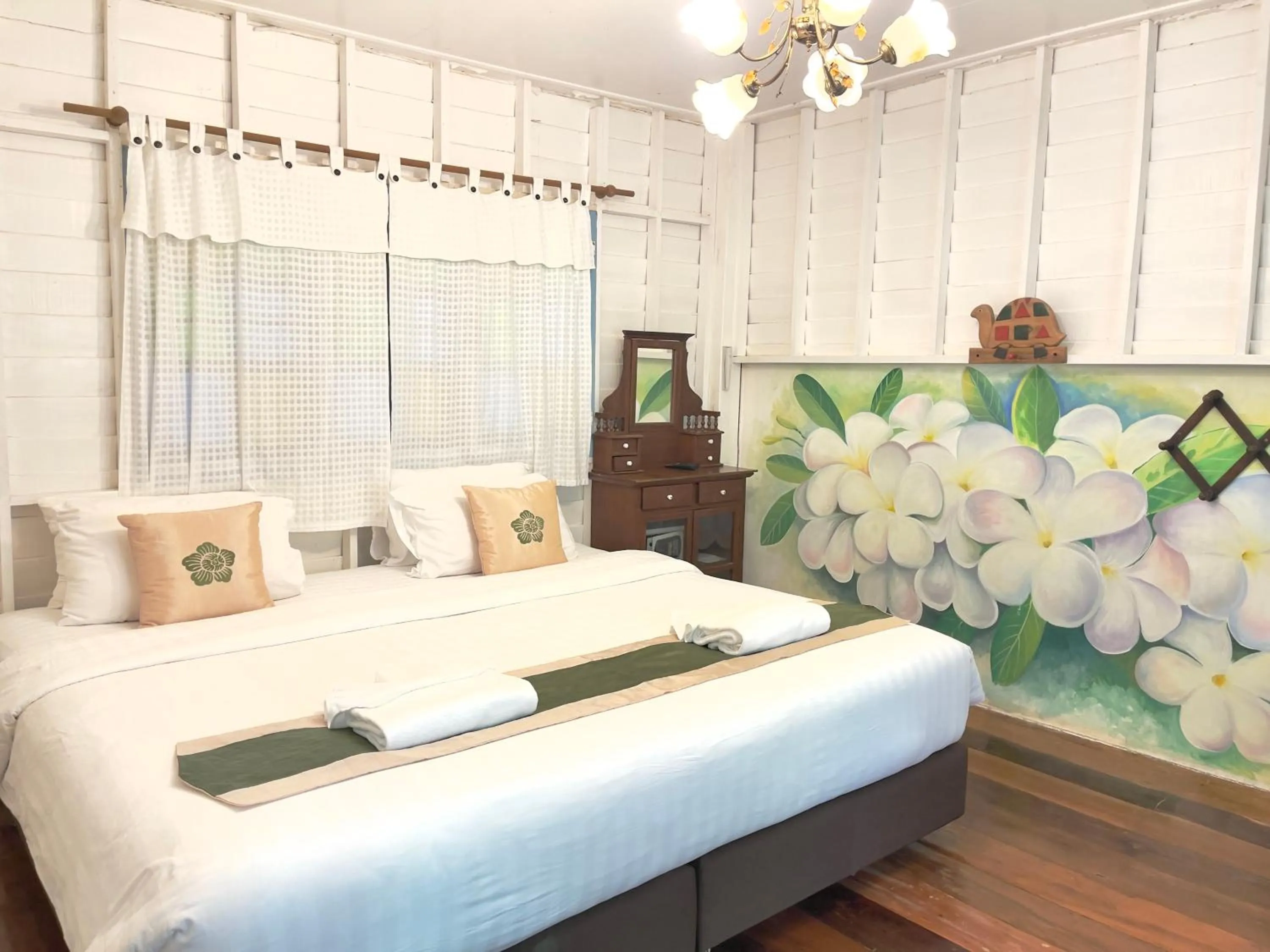 Bed in Baan Imm Sook Resort