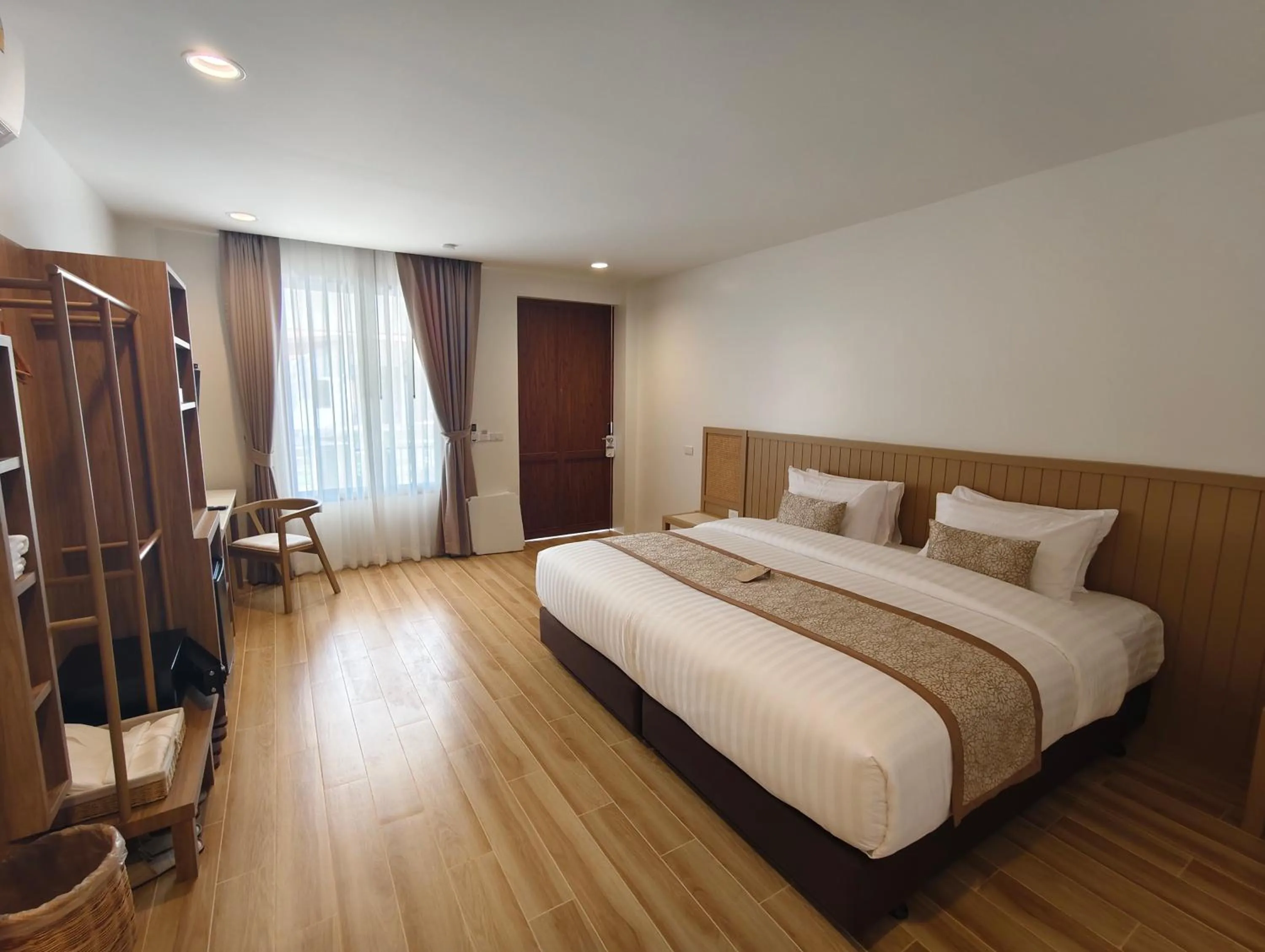 Bed in Baan Imm Sook Resort