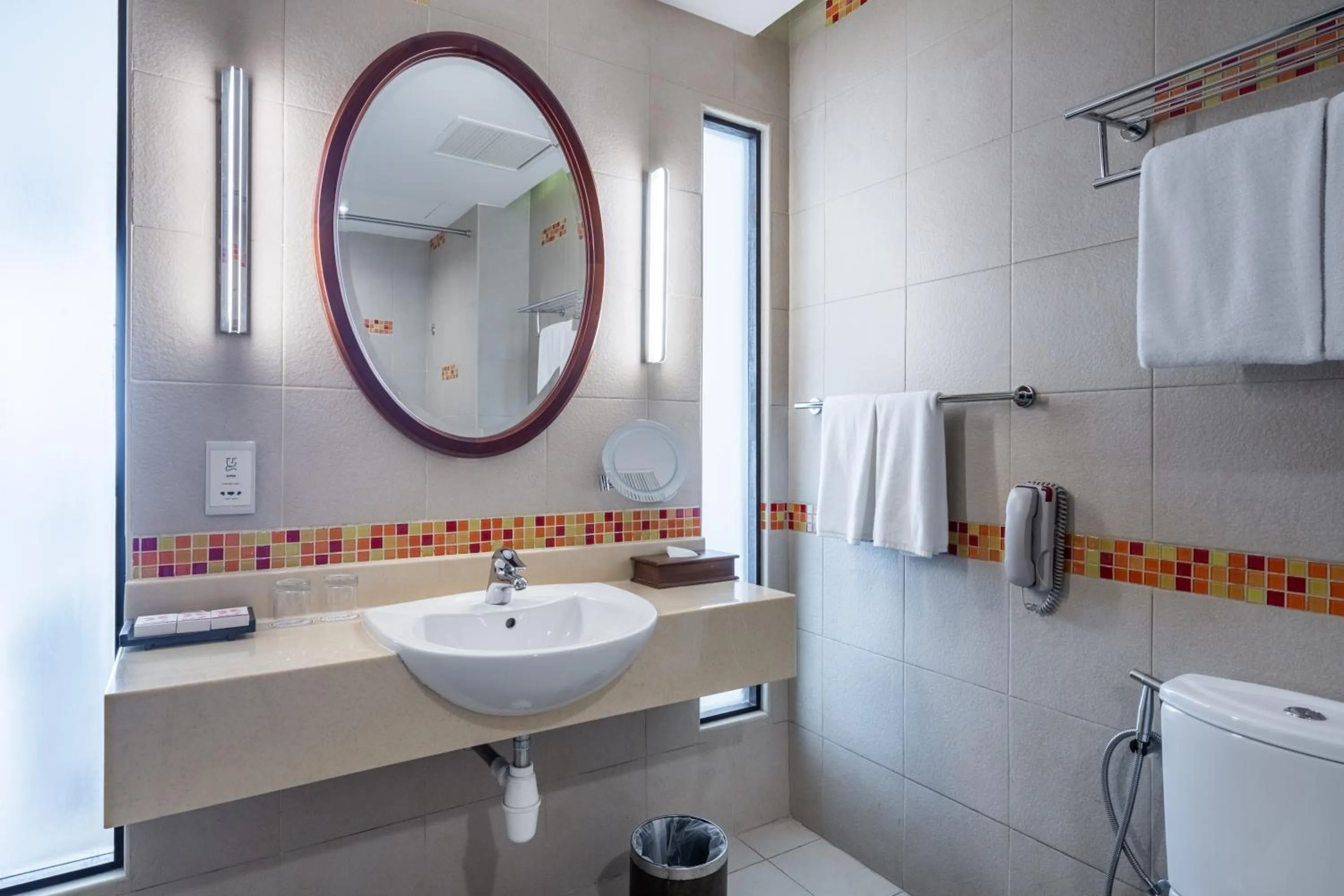 Toilet in Hulhule Island Hotel- Private Beach Access & Airport Pick-up and Drop