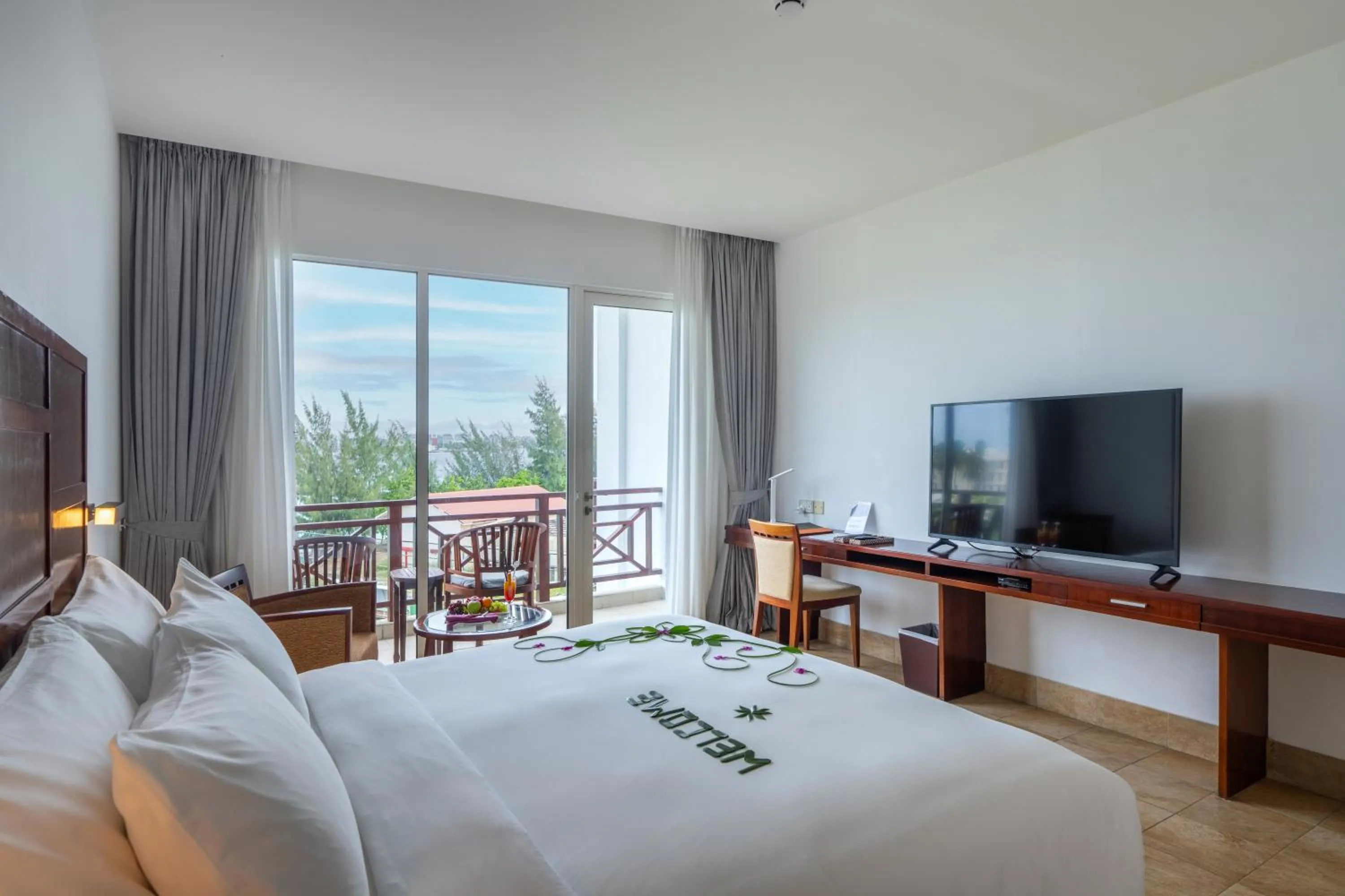 View (from property/room), Bed in Hulhule Island Hotel- Private Beach Access & Airport Pick-up and Drop