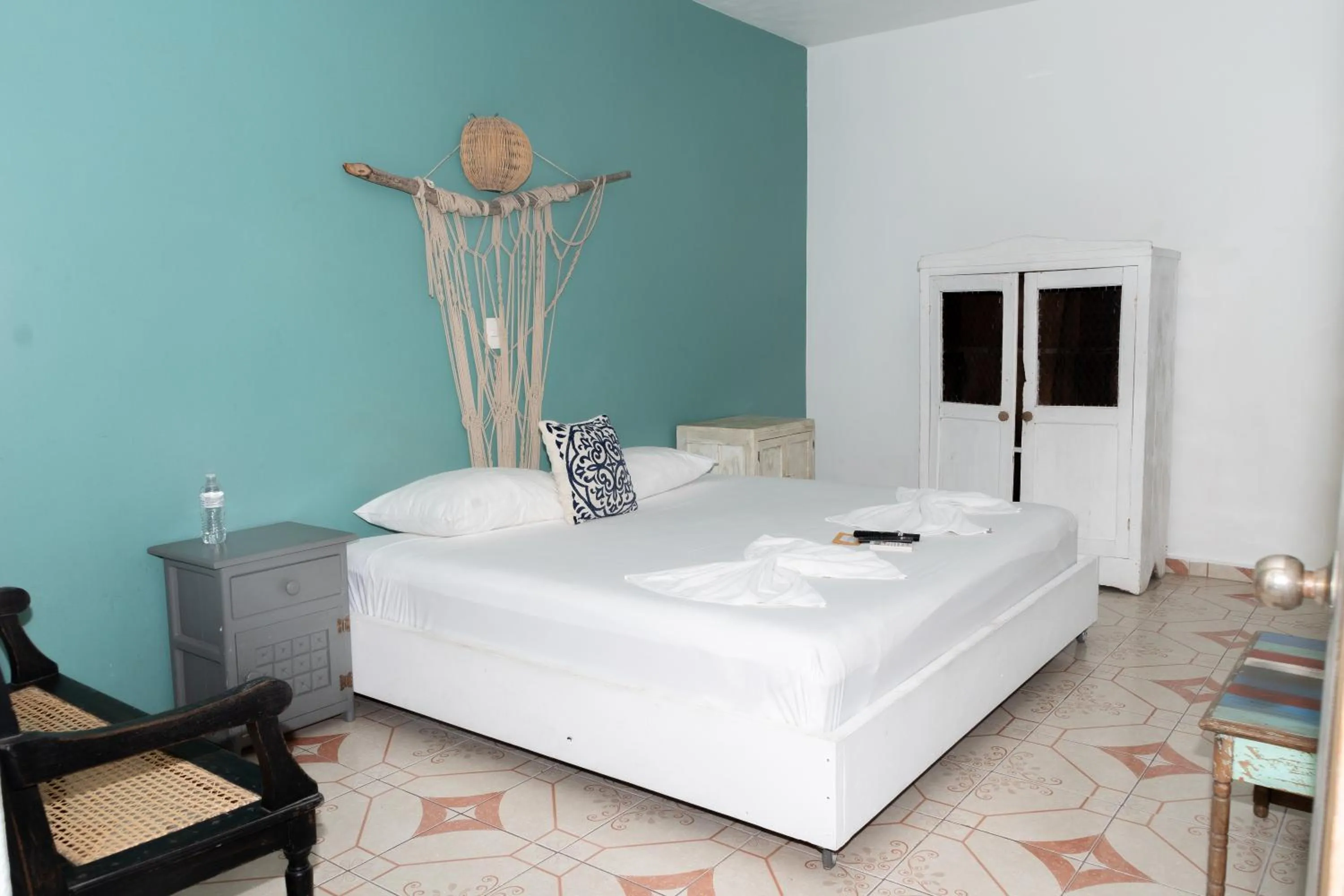 Bedroom, Bed in Casa Colonial Tulum