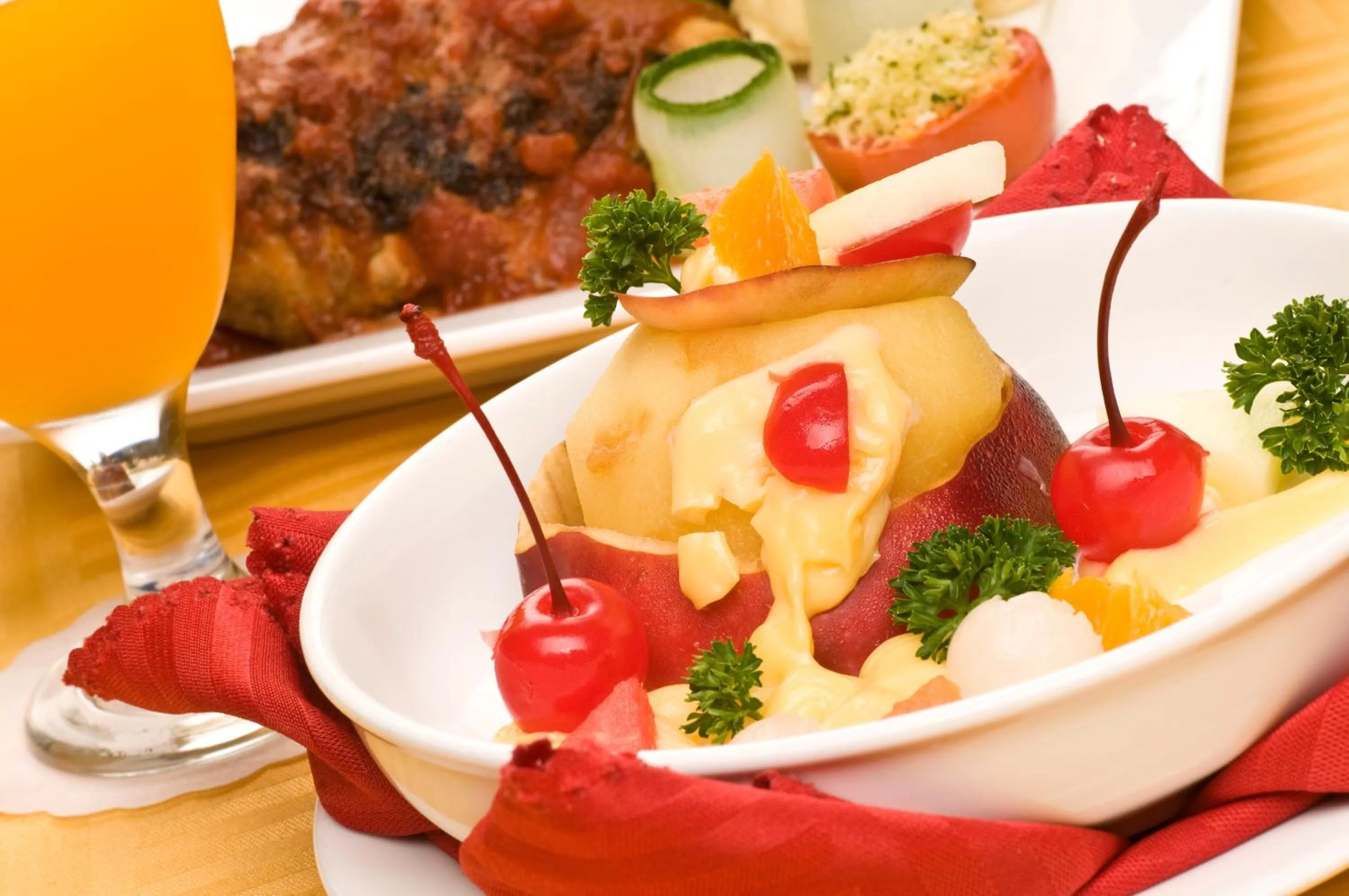 Food close-up in Golden View Hotel