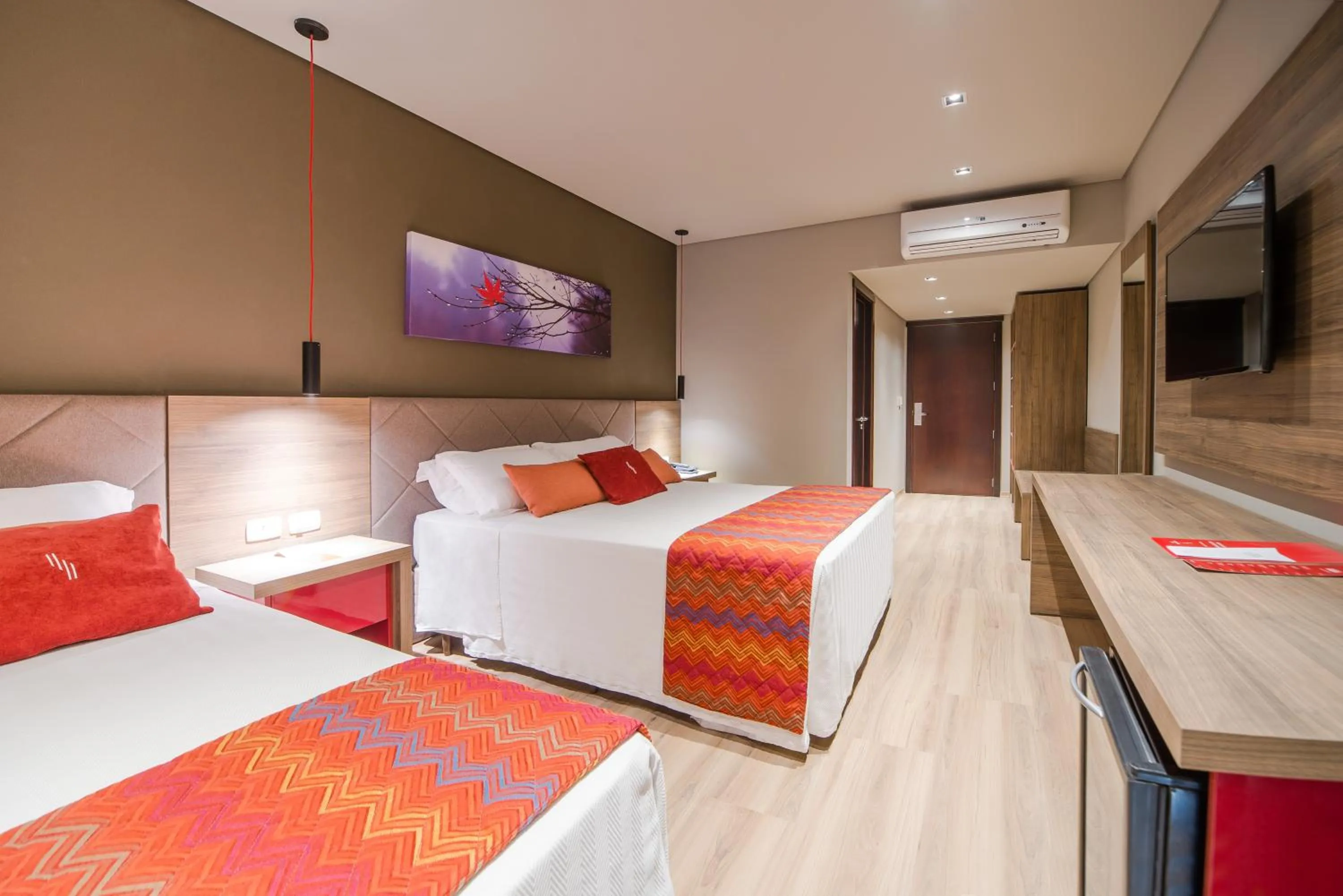 Bed in Hotel Laghetto Stilo Borges Oficial