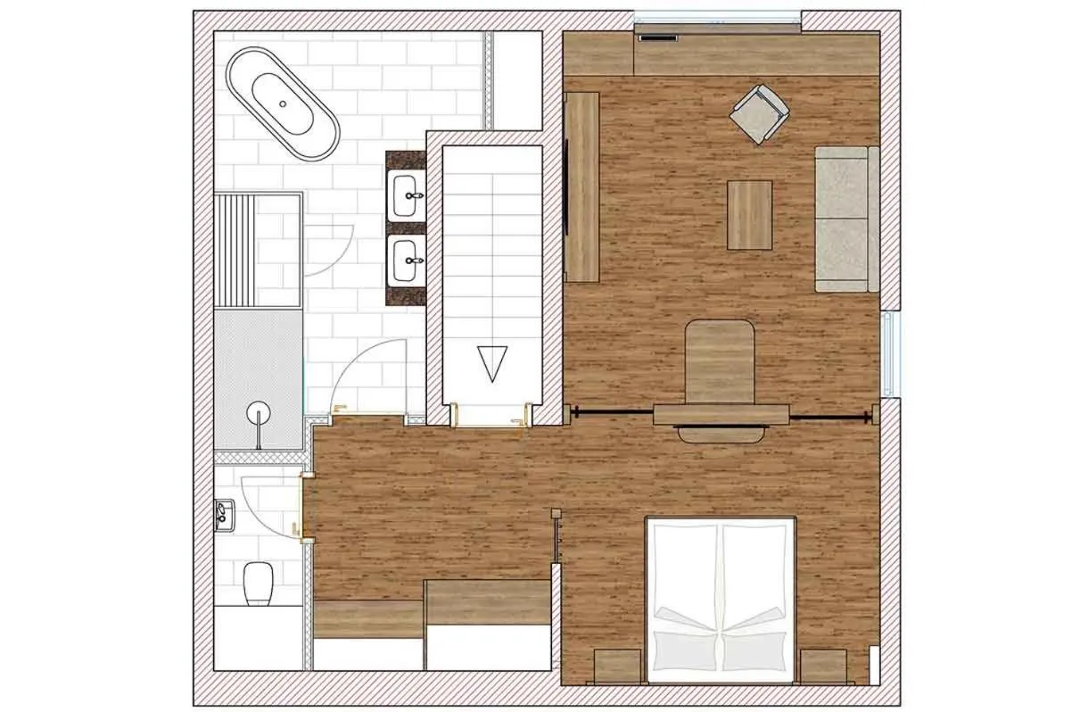 Floor plan in Kristall- & Vitalhotel Bergknappenhof