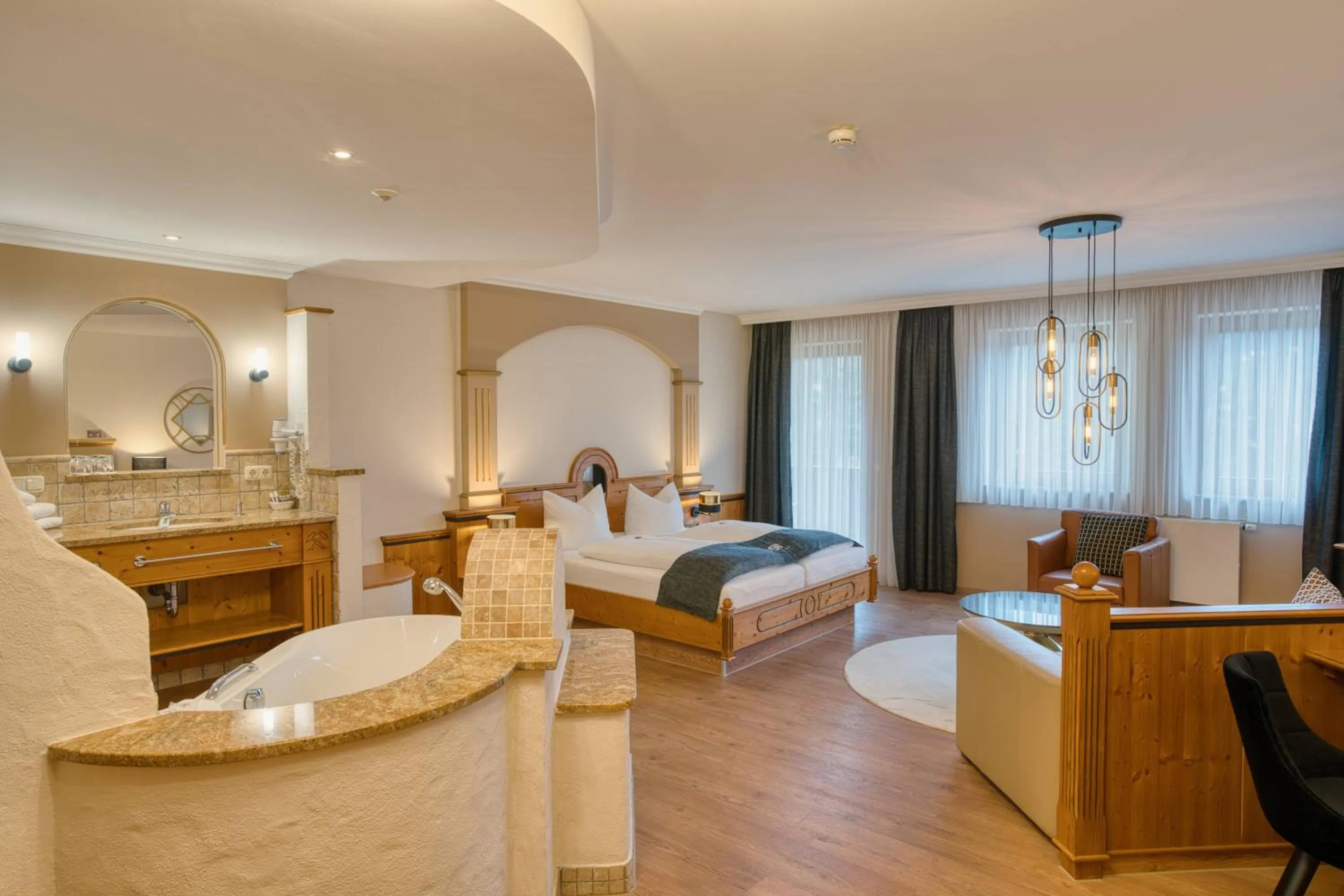 Bed in Kristall- & Vitalhotel Bergknappenhof