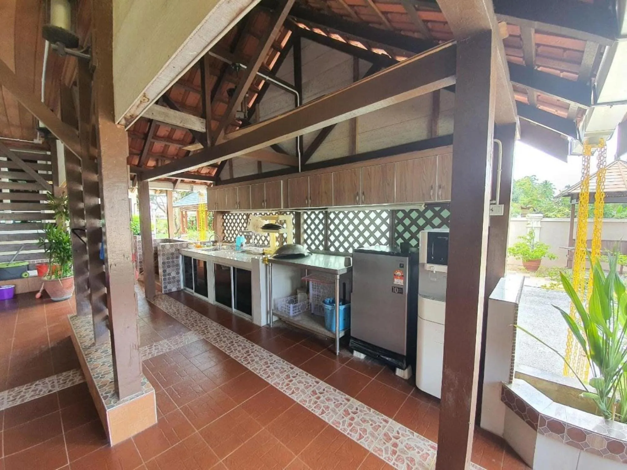 Kitchen or kitchenette in Villa Temila