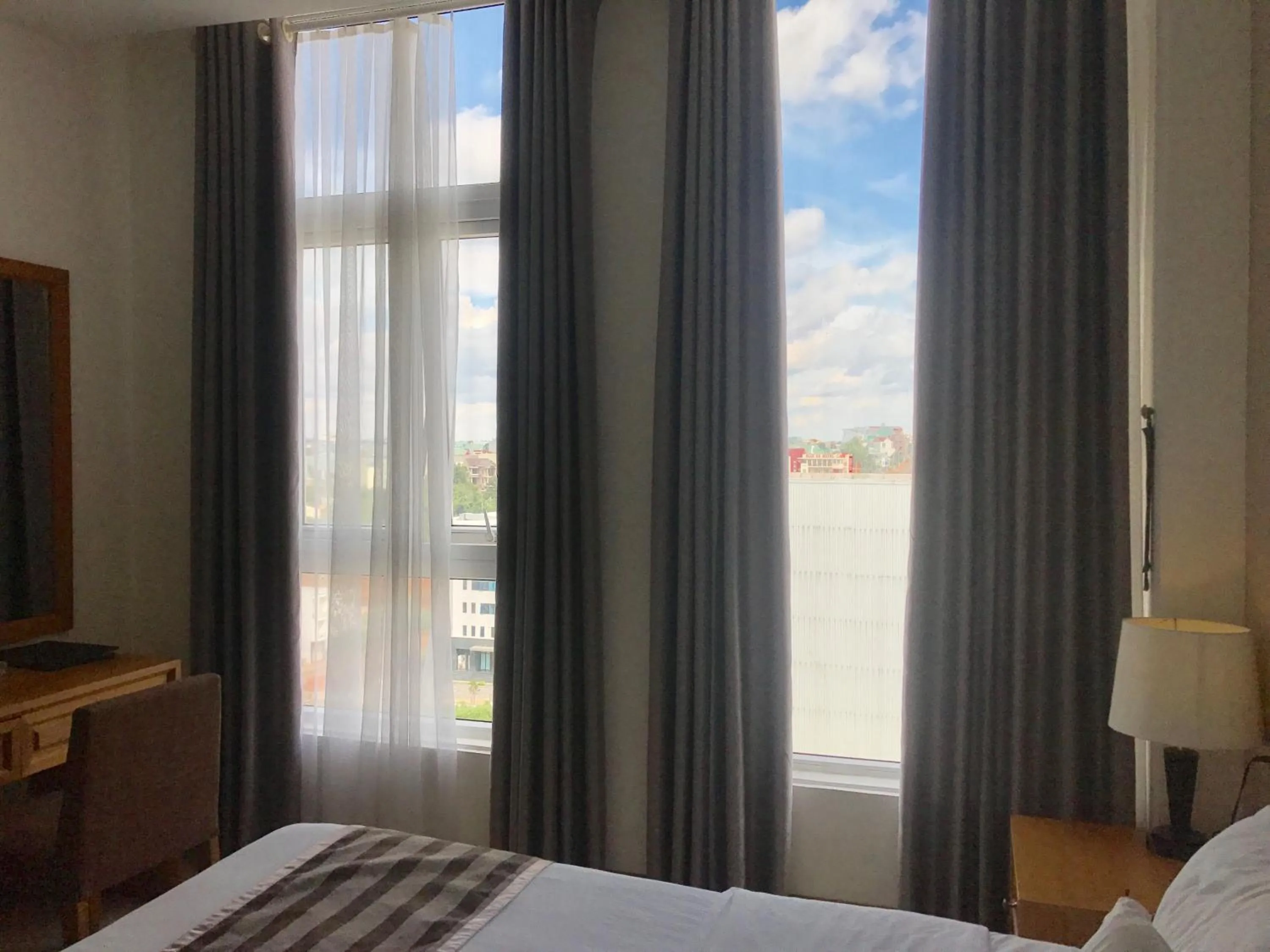 Bed in Elegant Hotel