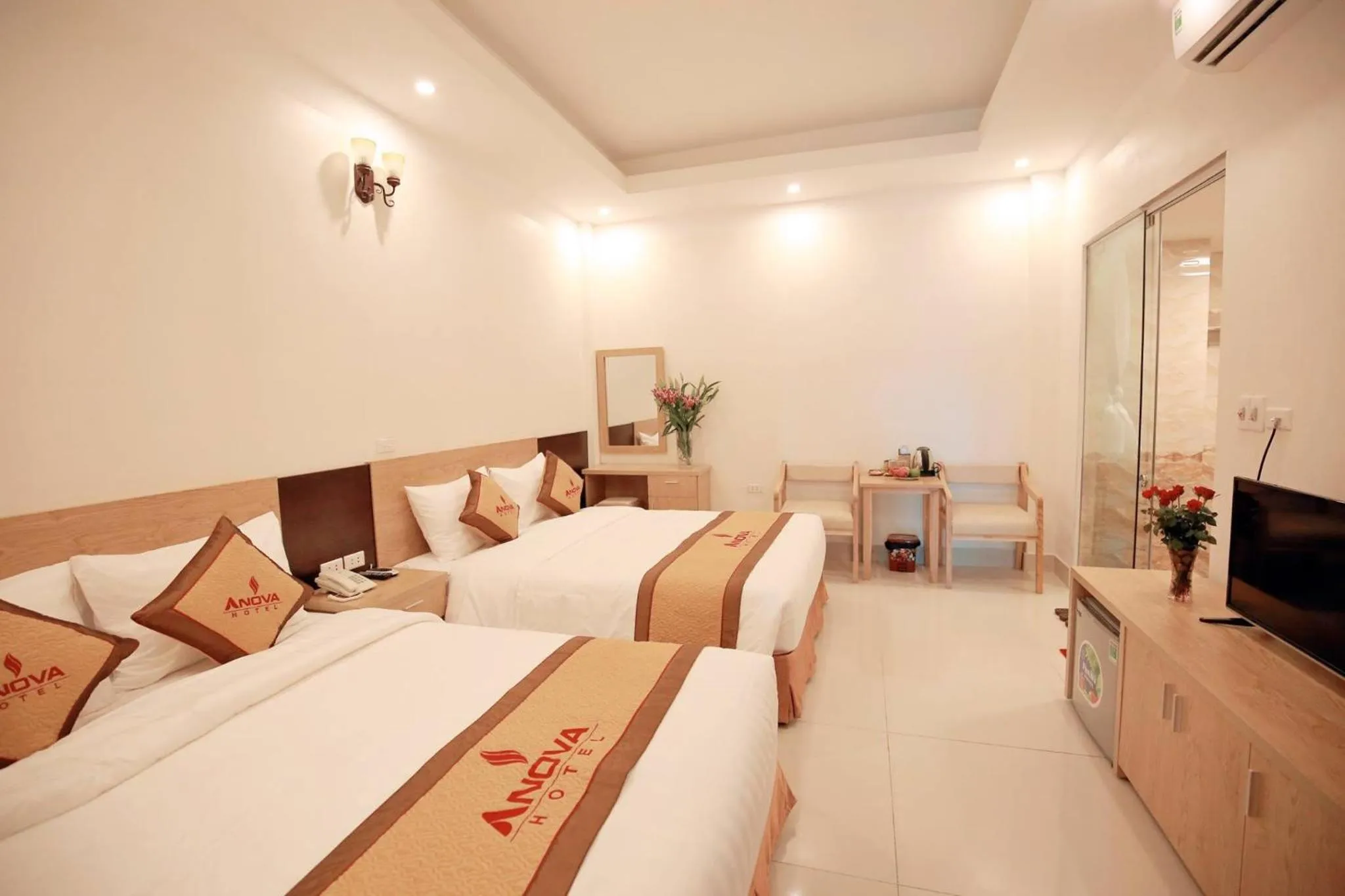 Bed in Anova Airport Hotel - Convenient & Friendly