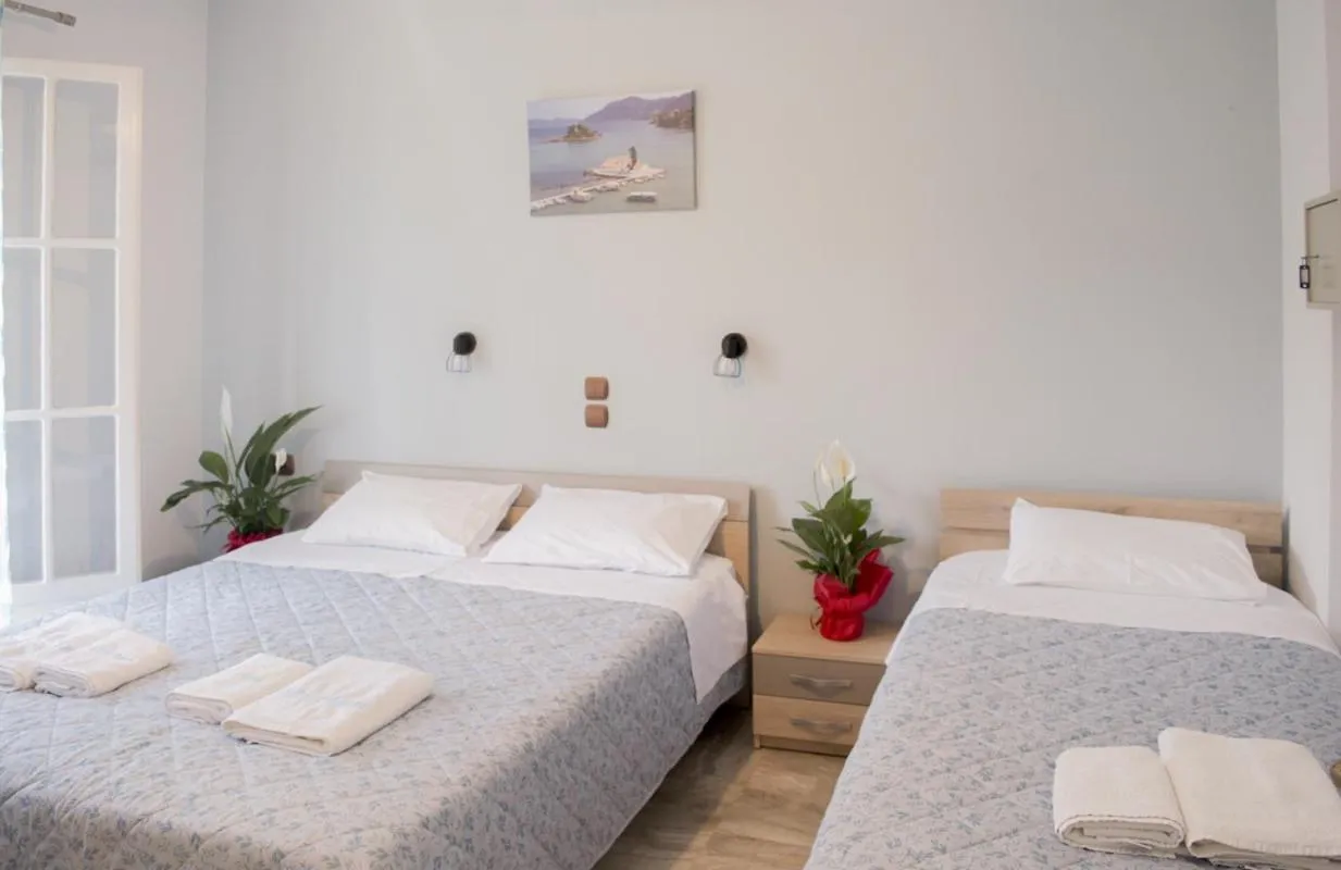 Bed in Marina Apartments, Agios Gordios Corfu