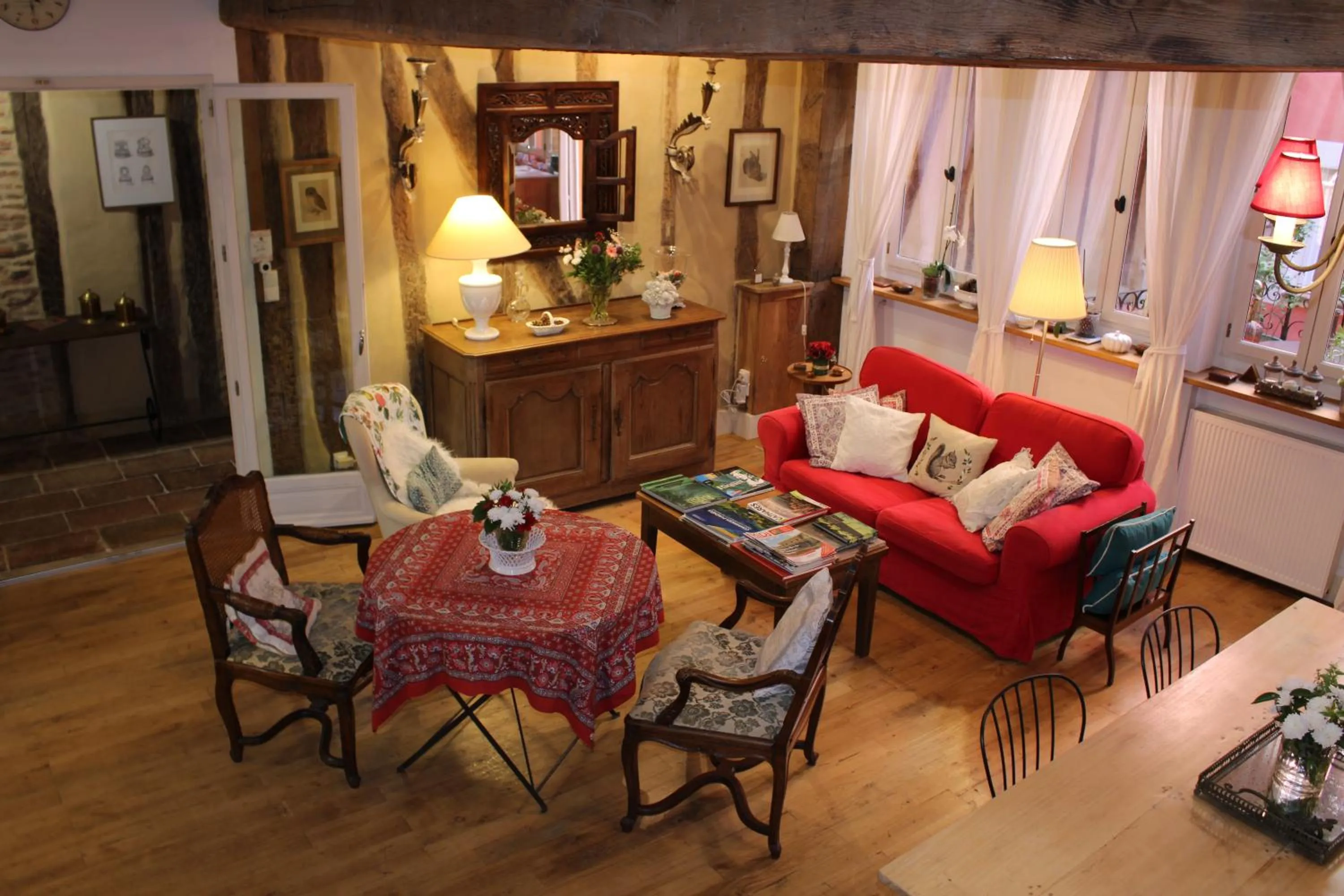 Living room in Ombre Rose