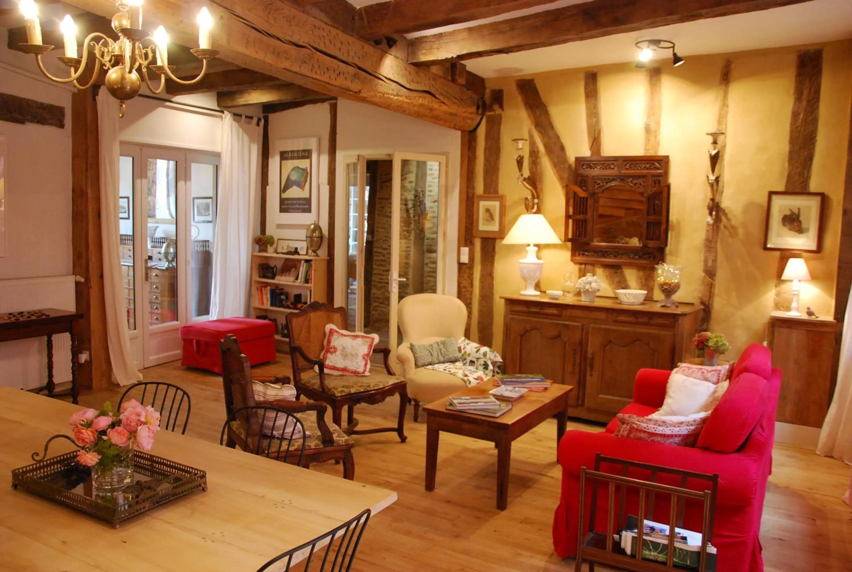 Living room in Ombre Rose