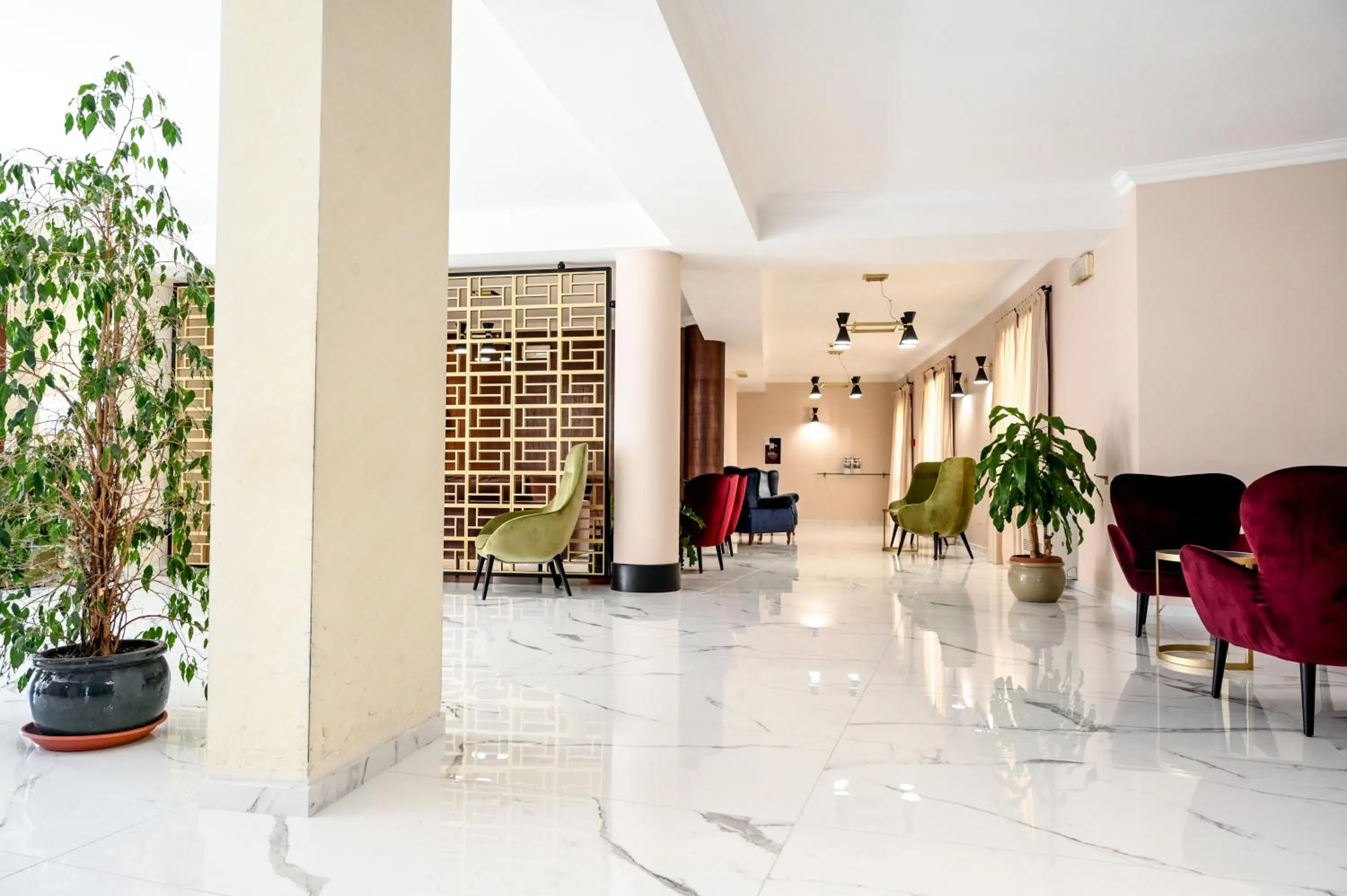 Lobby or reception in Roma Domus Hotel