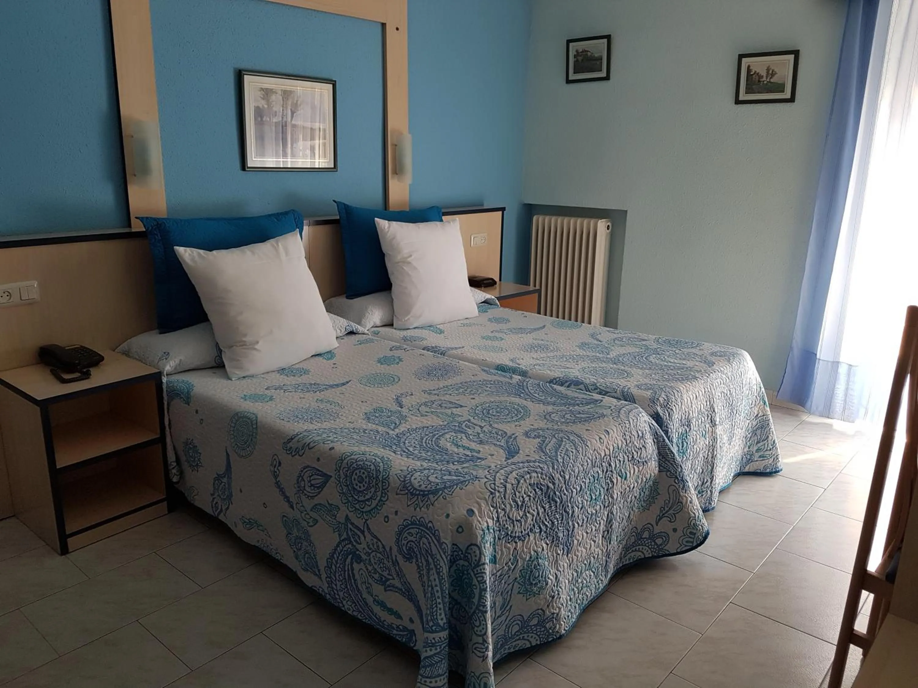 Bed in Hotel Fray Juán Gil