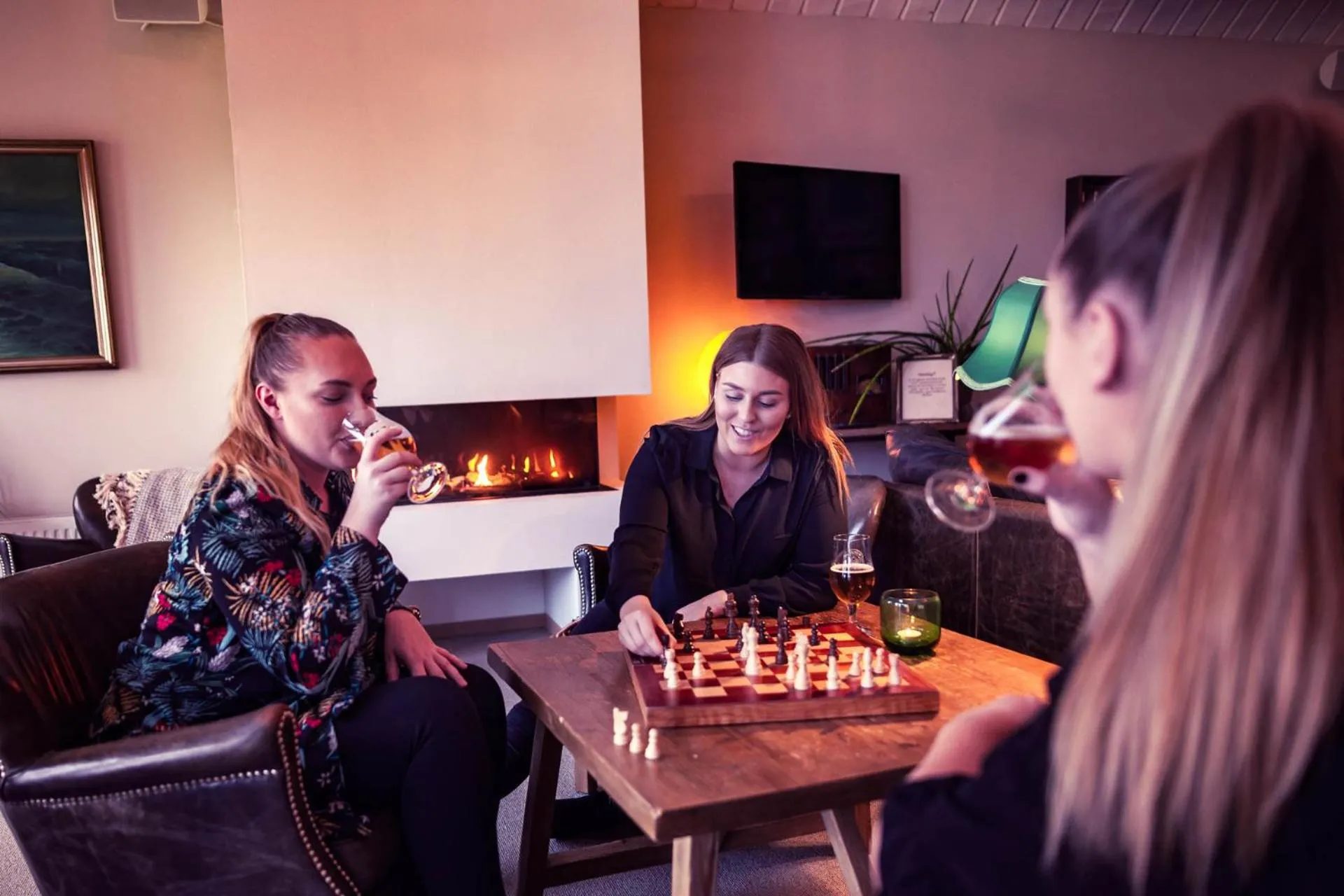 Lounge or bar in Hotell Mossbylund