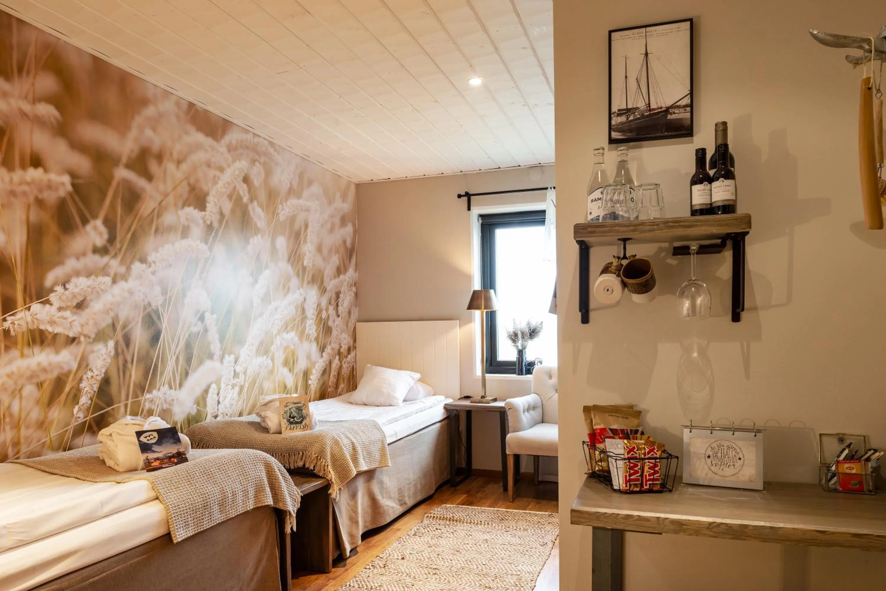 Bed in Hotell Mossbylund