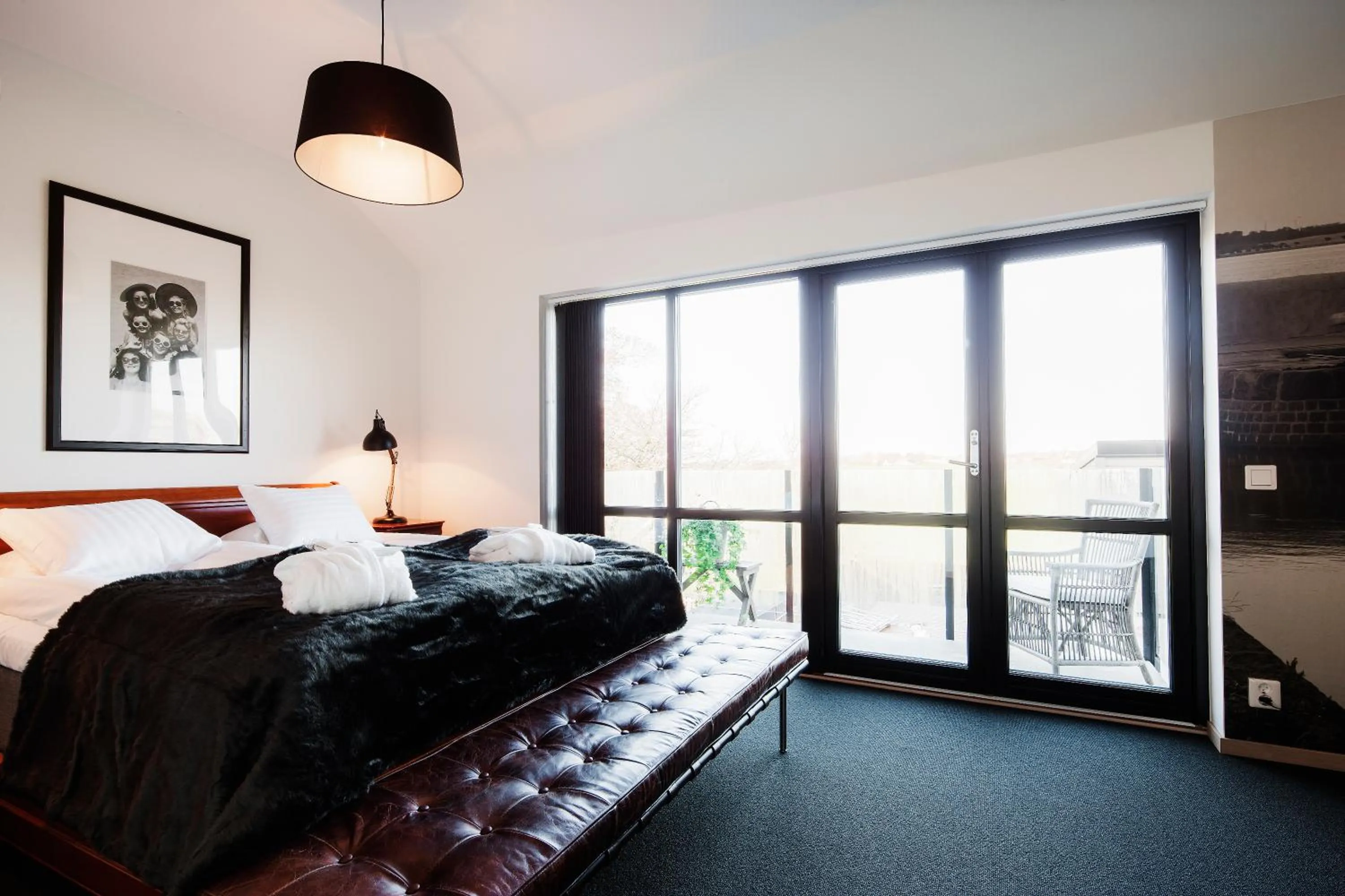 Bed in Hotell Mossbylund