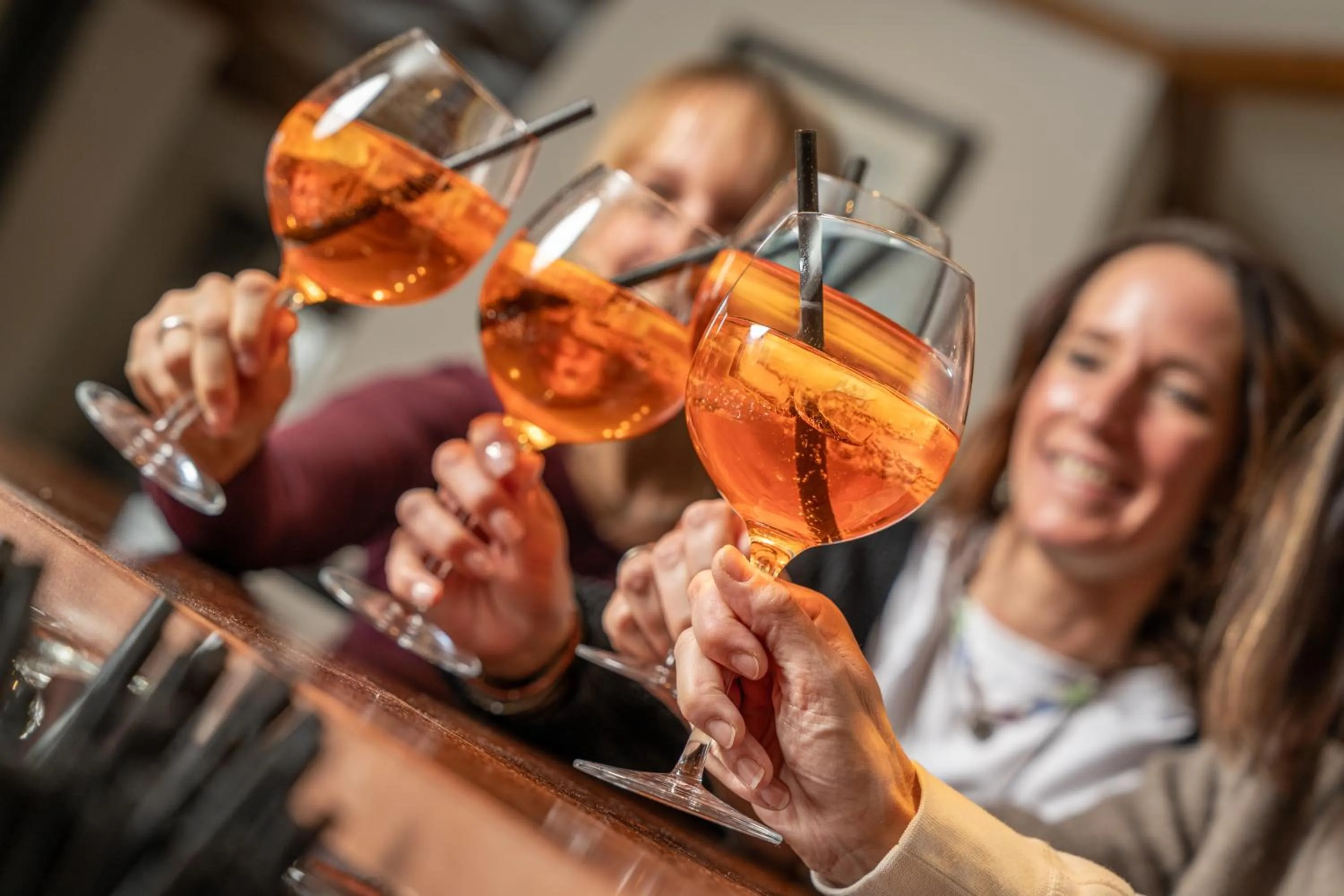 Lounge or bar in Hotel Mittagskogel Pitztal