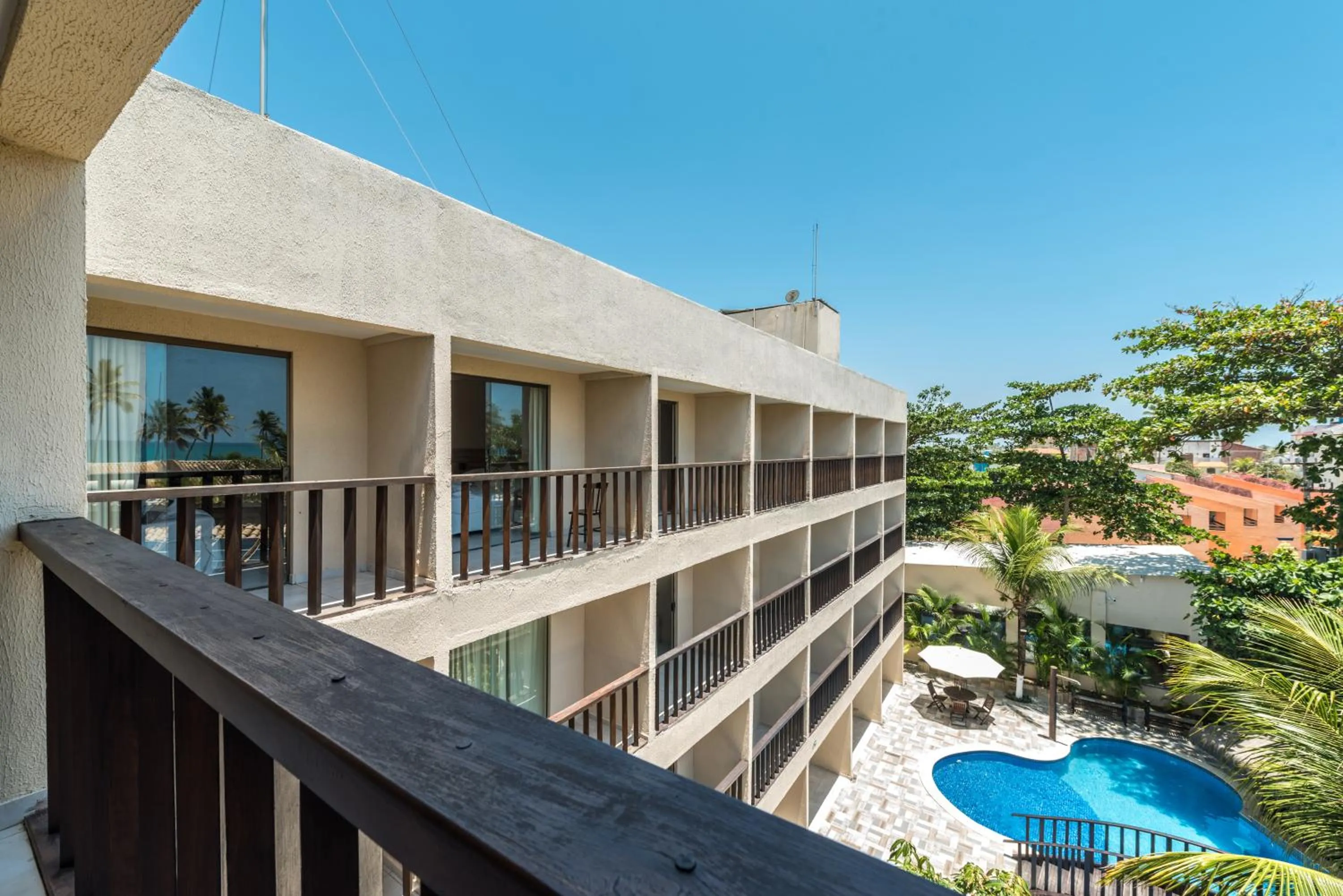 Balcony/Terrace in Pousada Recanto do Lobo